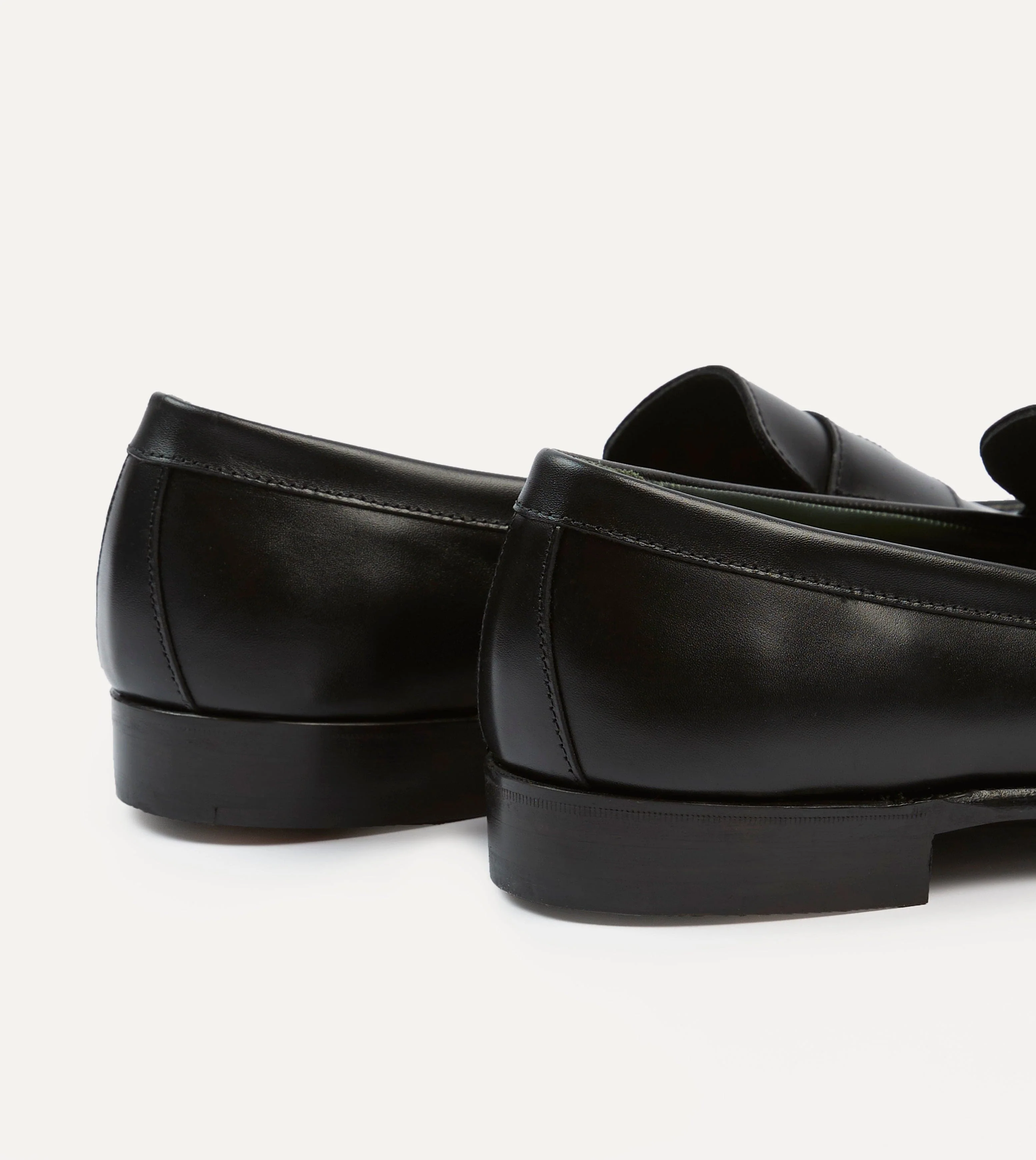 Black Calf Leather Charles Mk II Goodyear Welted Penny Loafer - Image 5