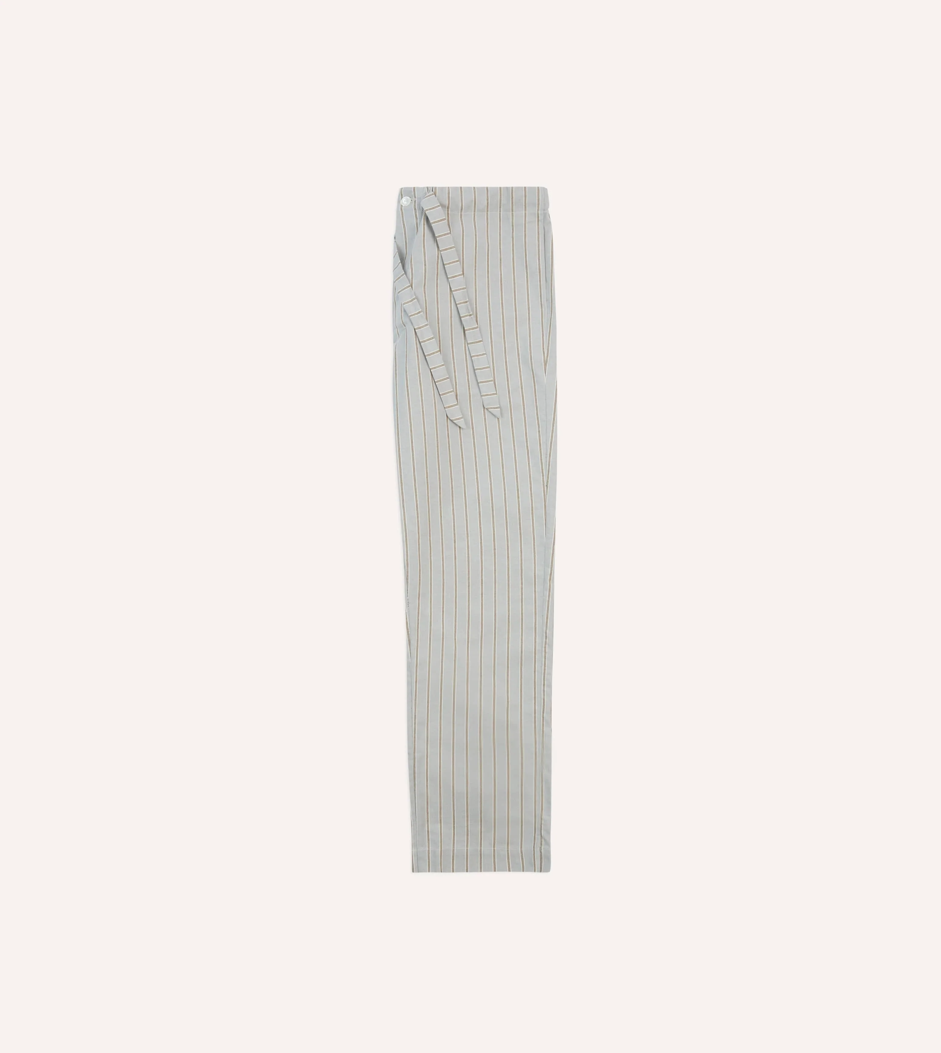 Blue Stripe Cotton Pyjama Set - Image 10