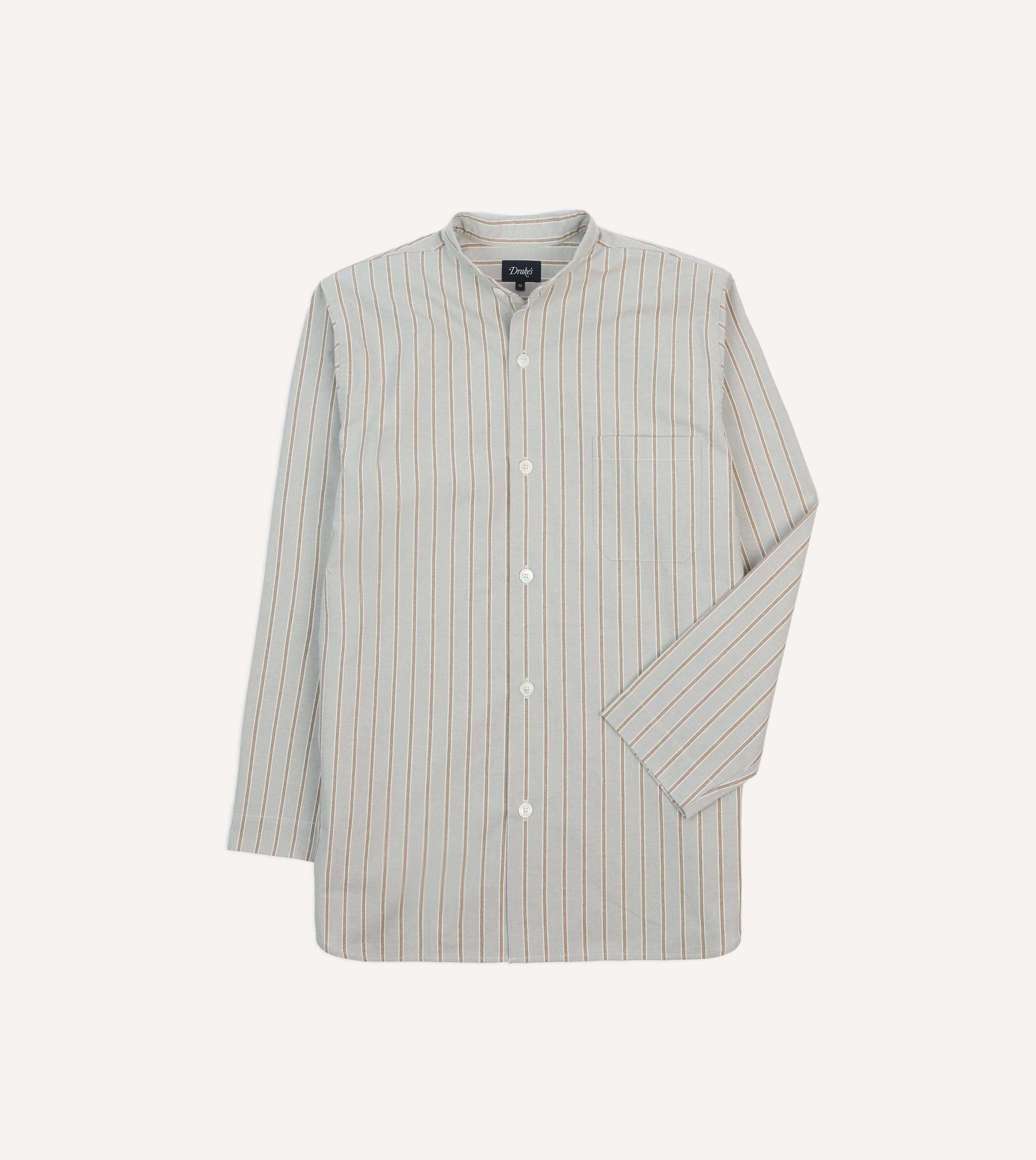 Blue Stripe Cotton Pyjama Set - Image 3