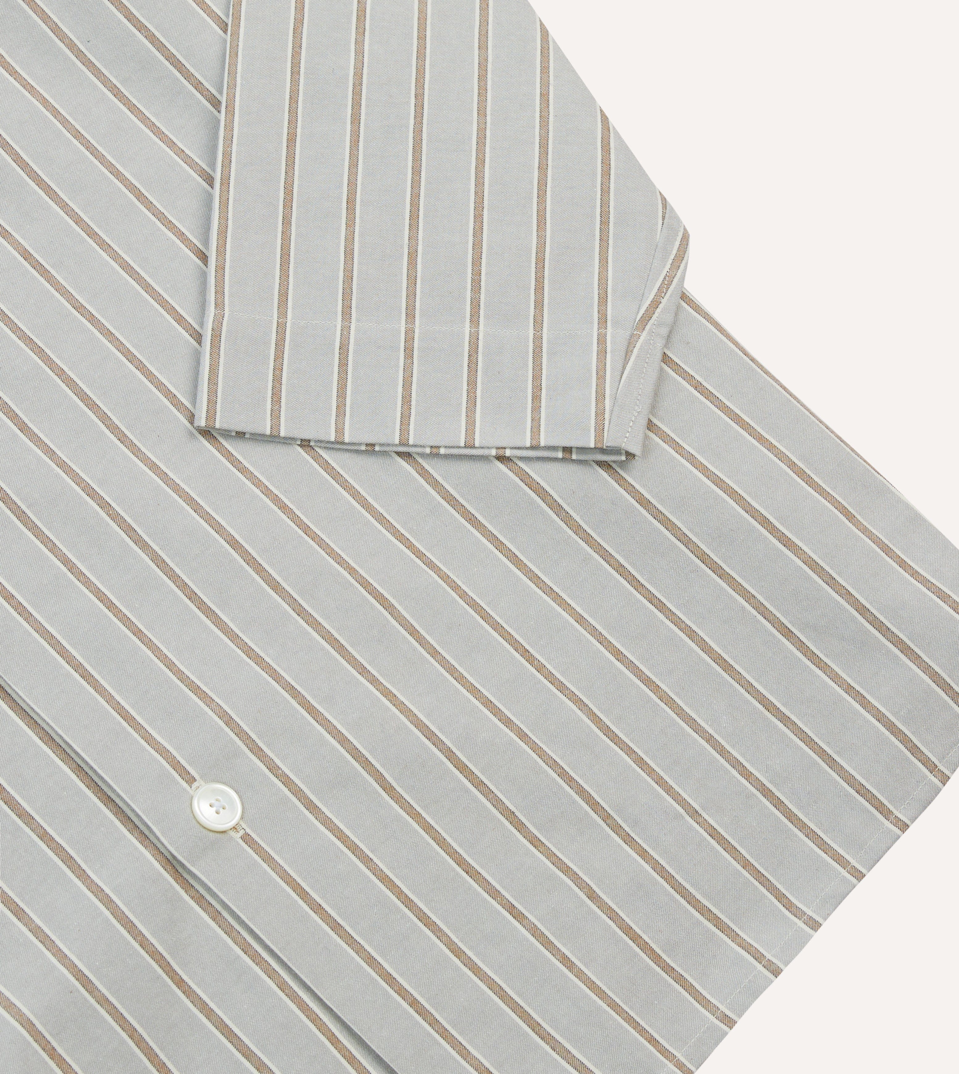 Blue Stripe Cotton Pyjama Set - Image 6