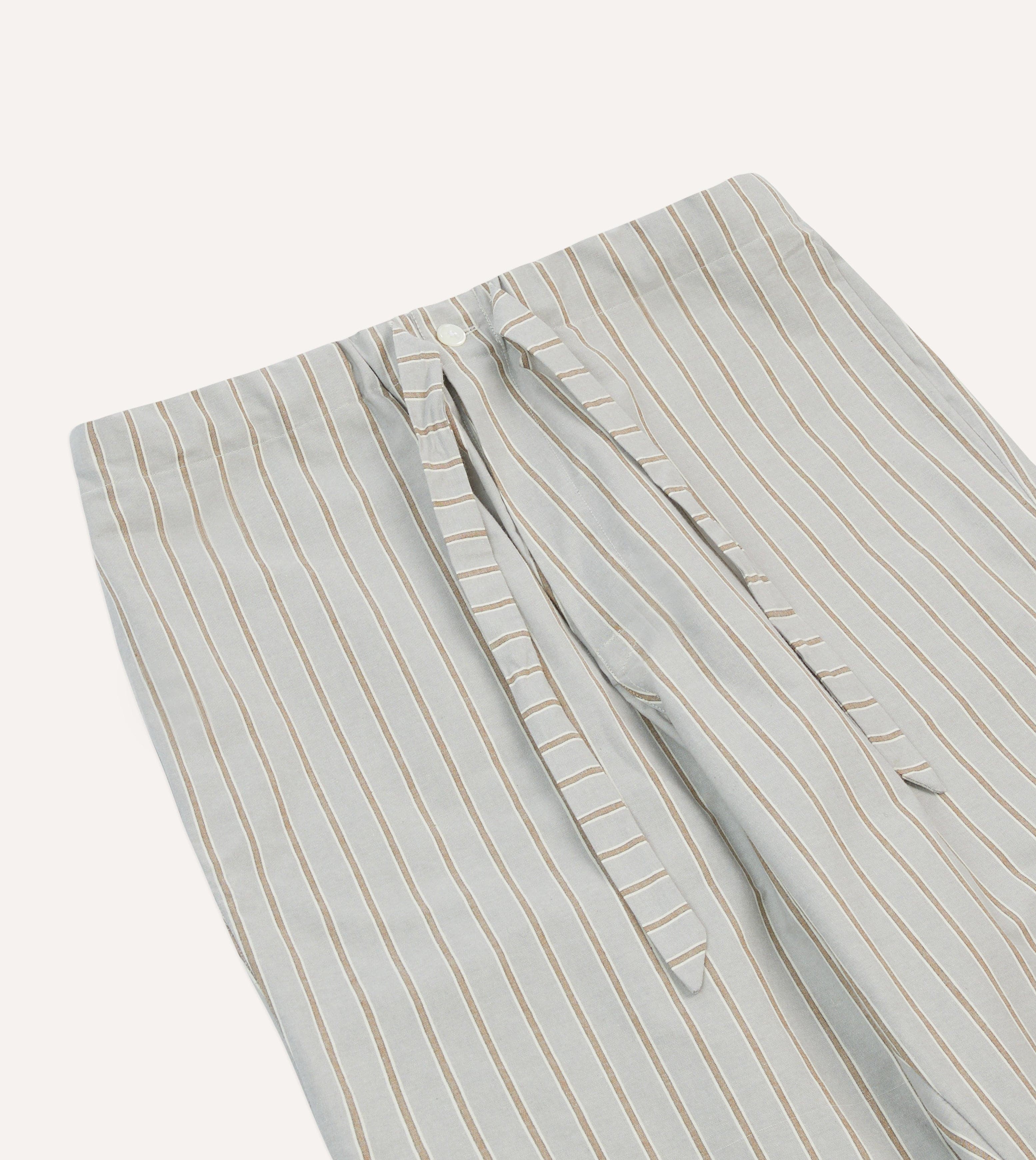 Blue Stripe Cotton Pyjama Set - Image 9