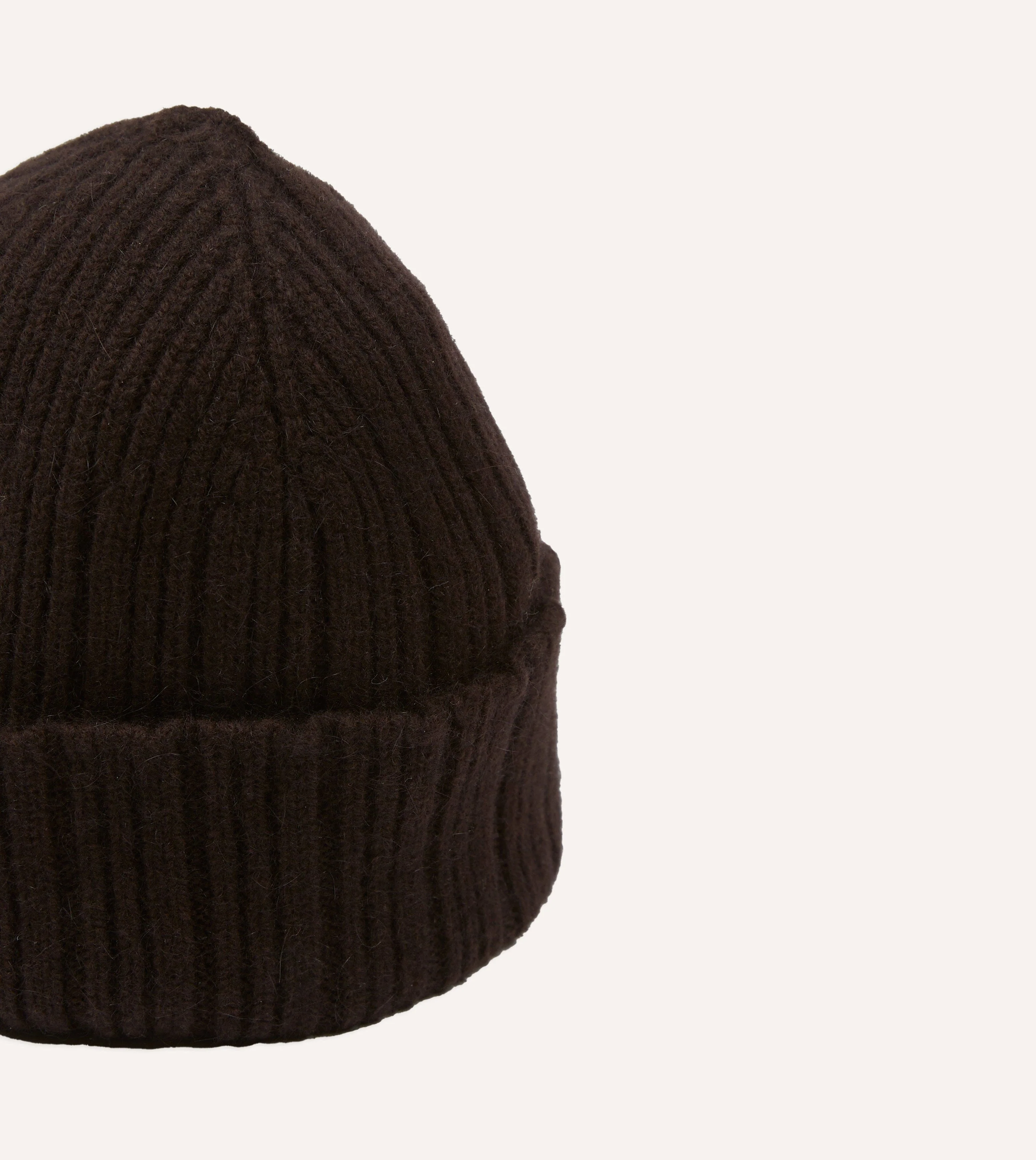Brown Geelongora Ribbed Knit Cap - Image 3