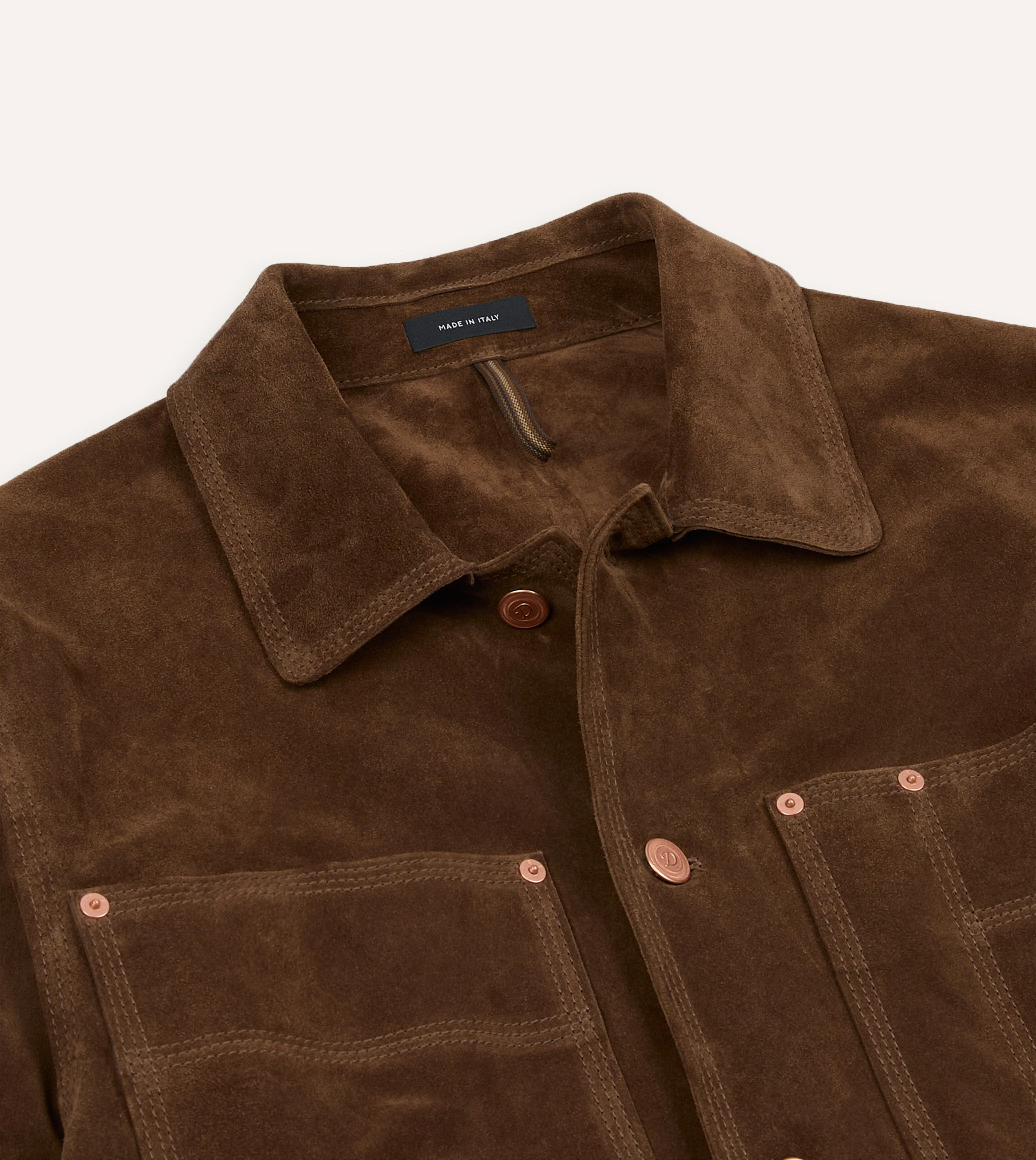 Brown Suede Welder Jacket - Image 3