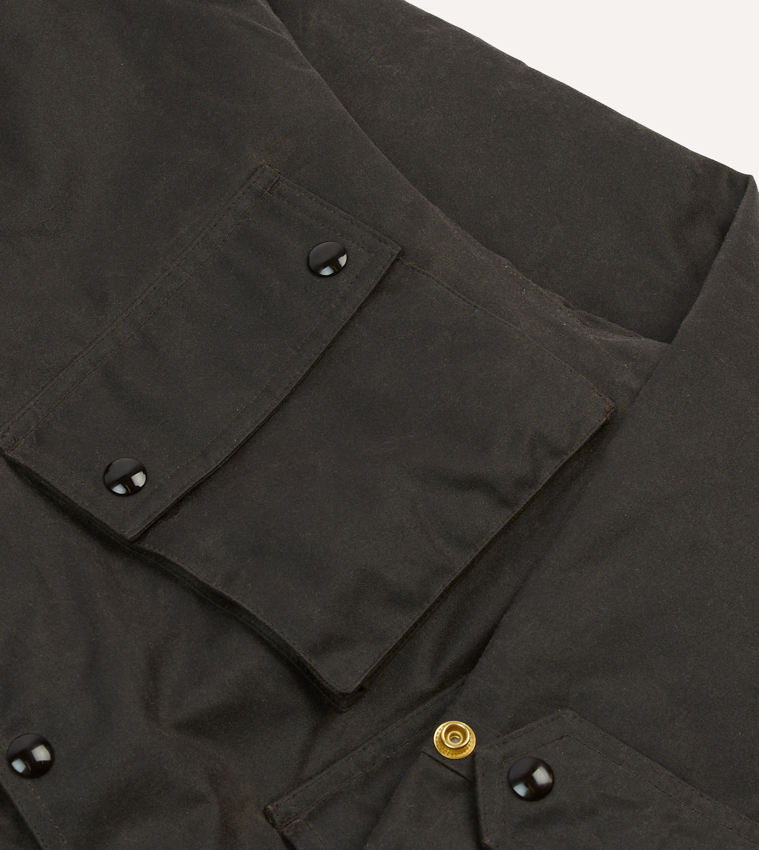 Brown Waxed Cotton Wader Jacket - Image 4