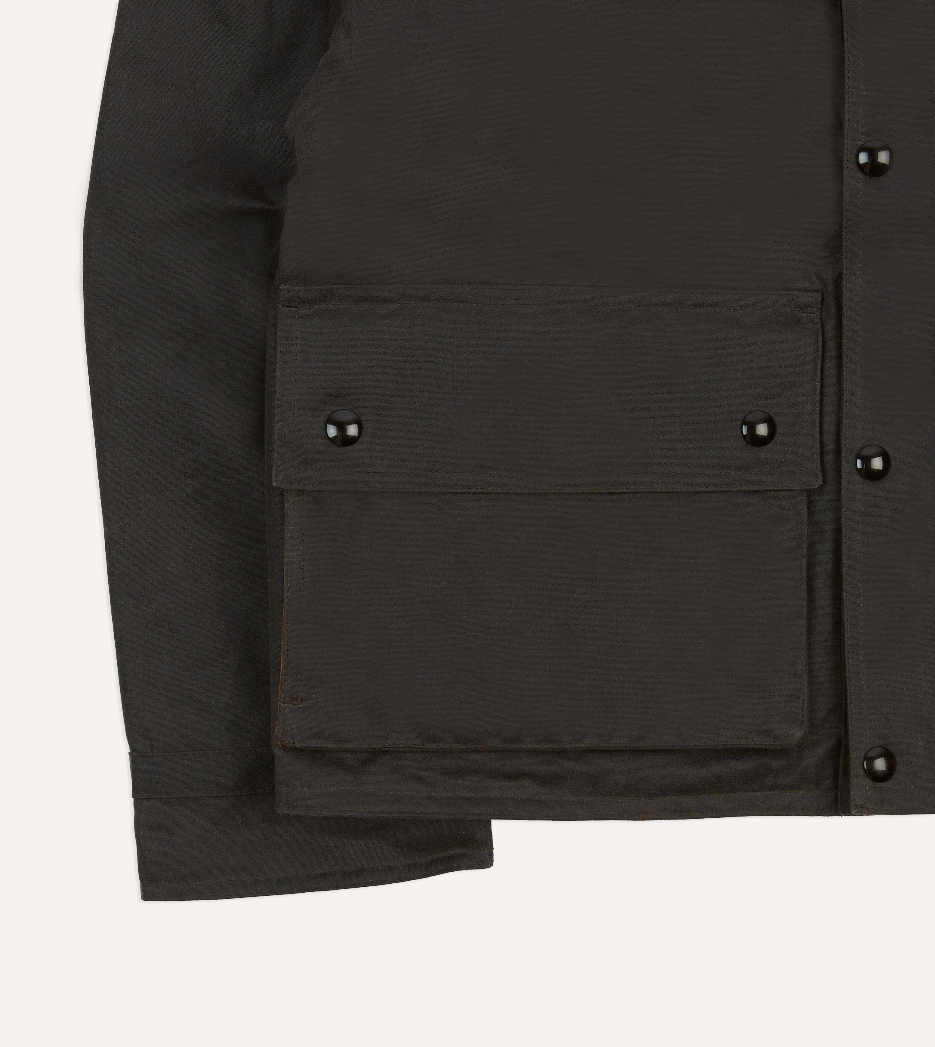 Brown Waxed Cotton Wader Jacket - Image 6