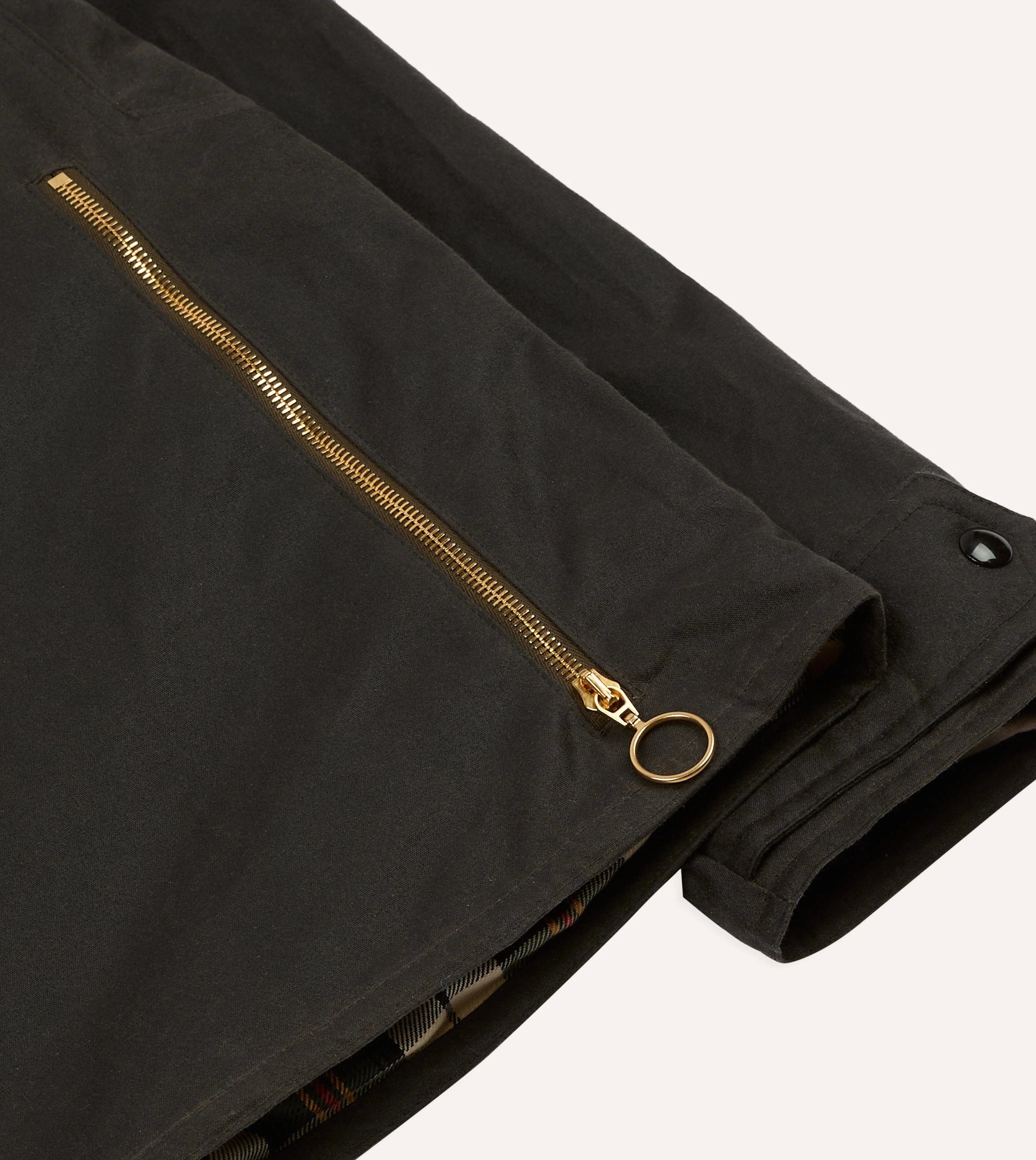 Brown Waxed Cotton Wader Jacket - Image 7