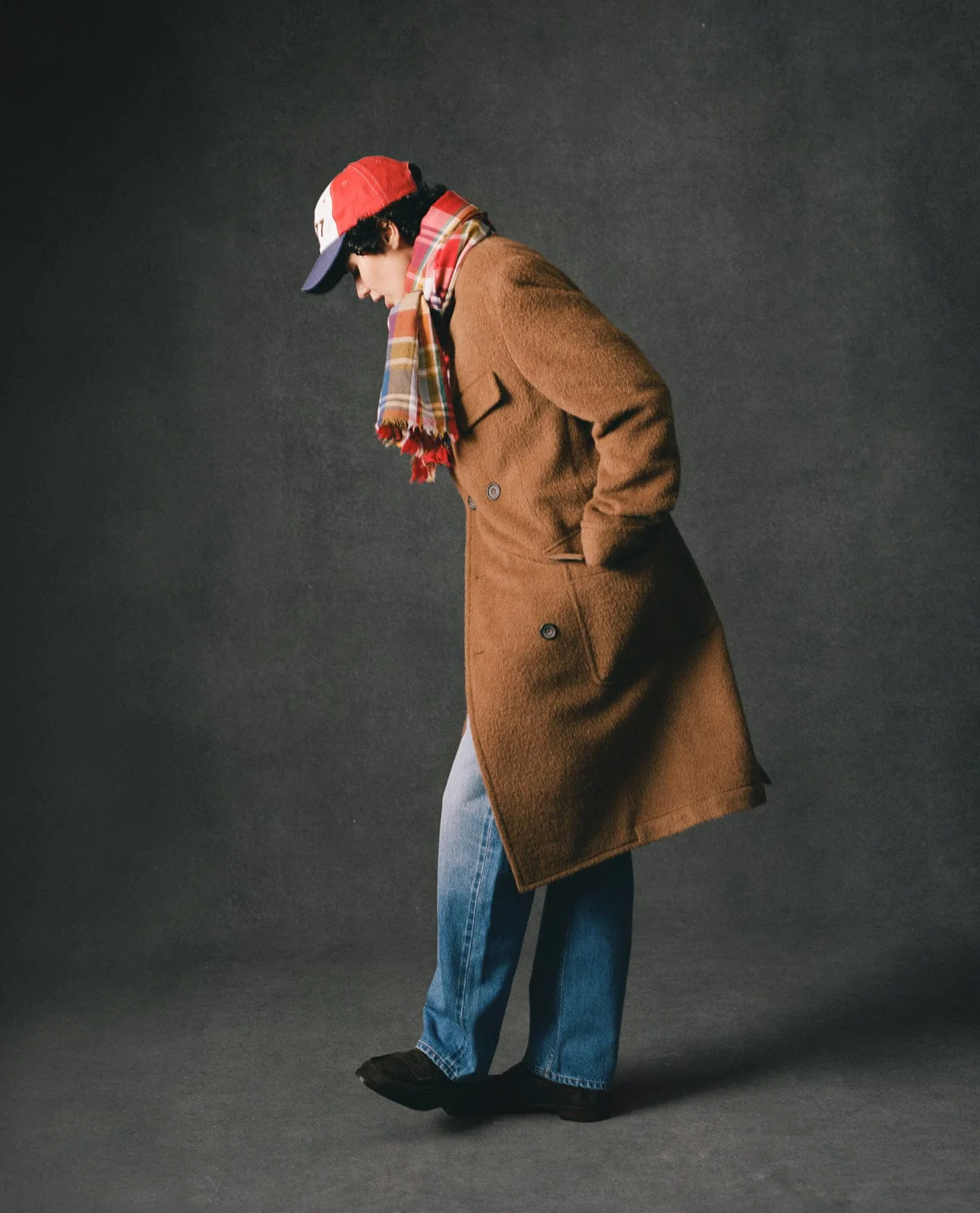 Caramel Double-Breasted Teddy Overcoat - Image 10