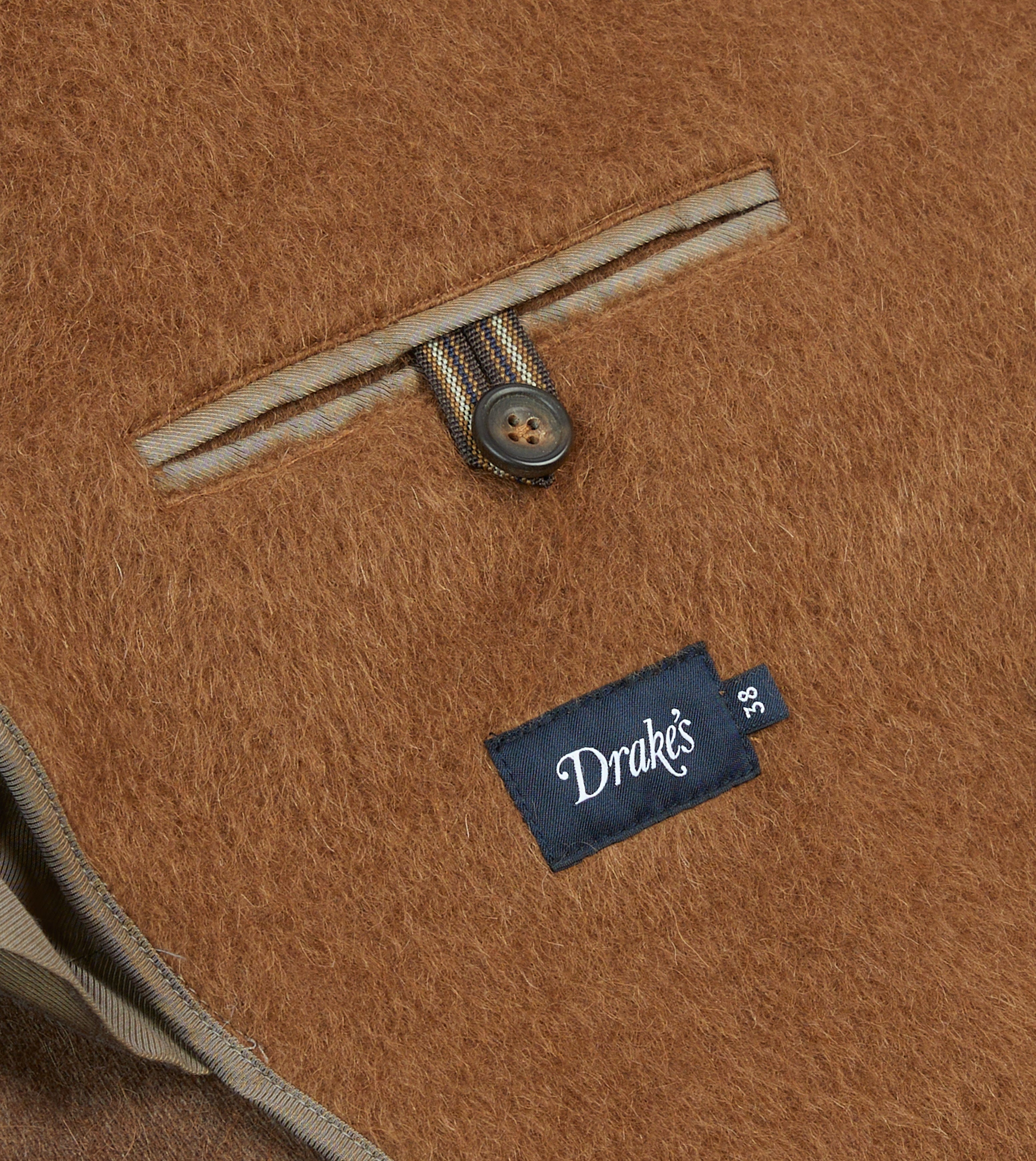 Caramel Double-Breasted Teddy Overcoat - Image 7