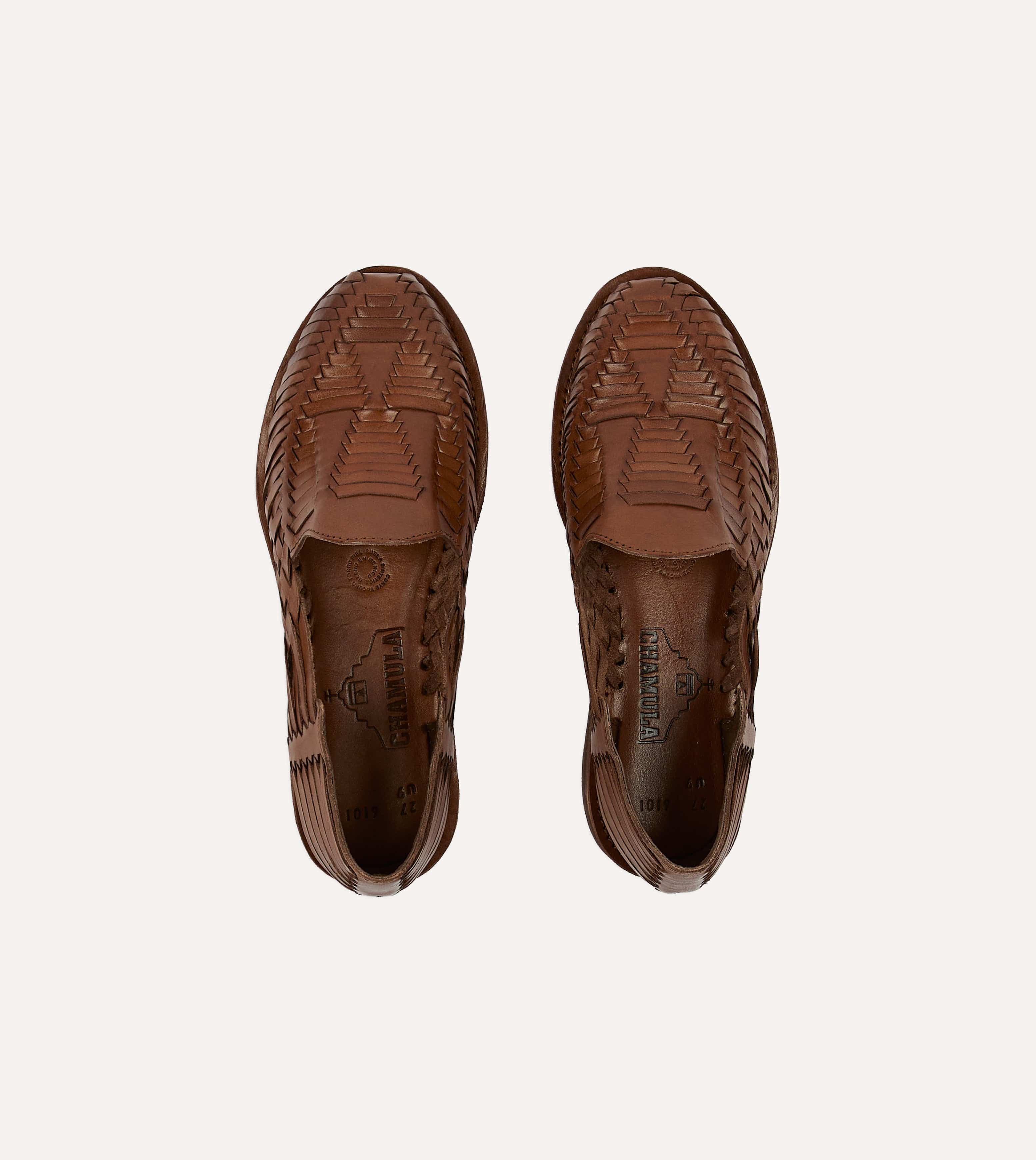 Chamula Brown Cancun Woven Sandal - Image 4