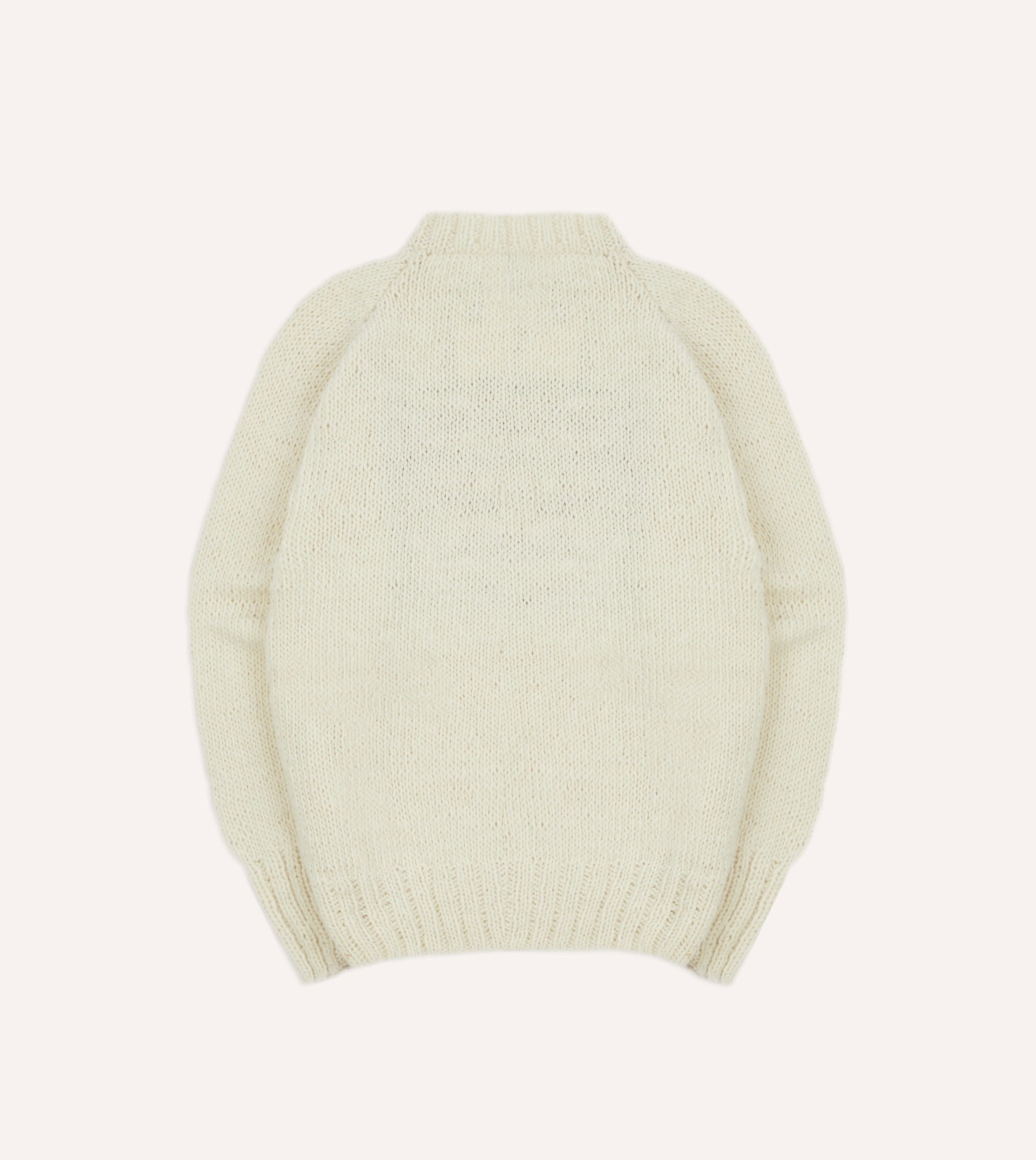 Chamula for Drake's Ecru Flag Merino Jumper - Image 5