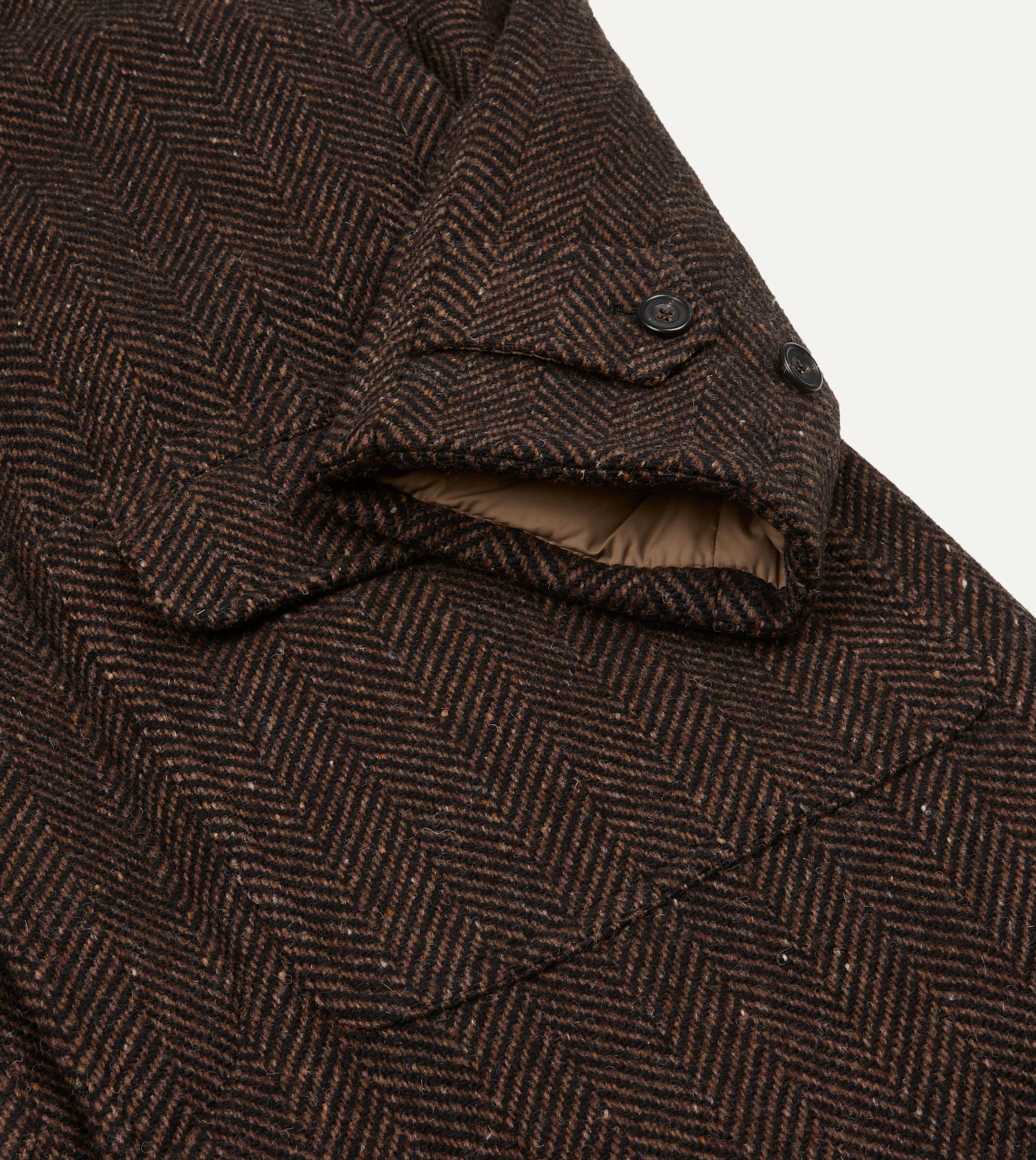 Drake’s by Nanga Quilted Raglan Coat - Image 4