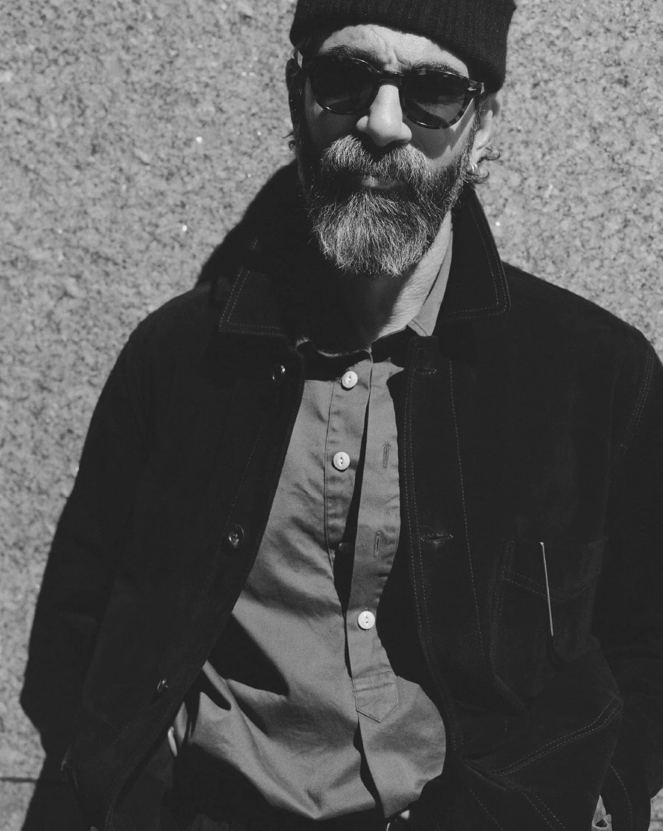 Drake's by A. Levine Black Heavyweight Suede Five-Pocket Chore Jacket - Image 10