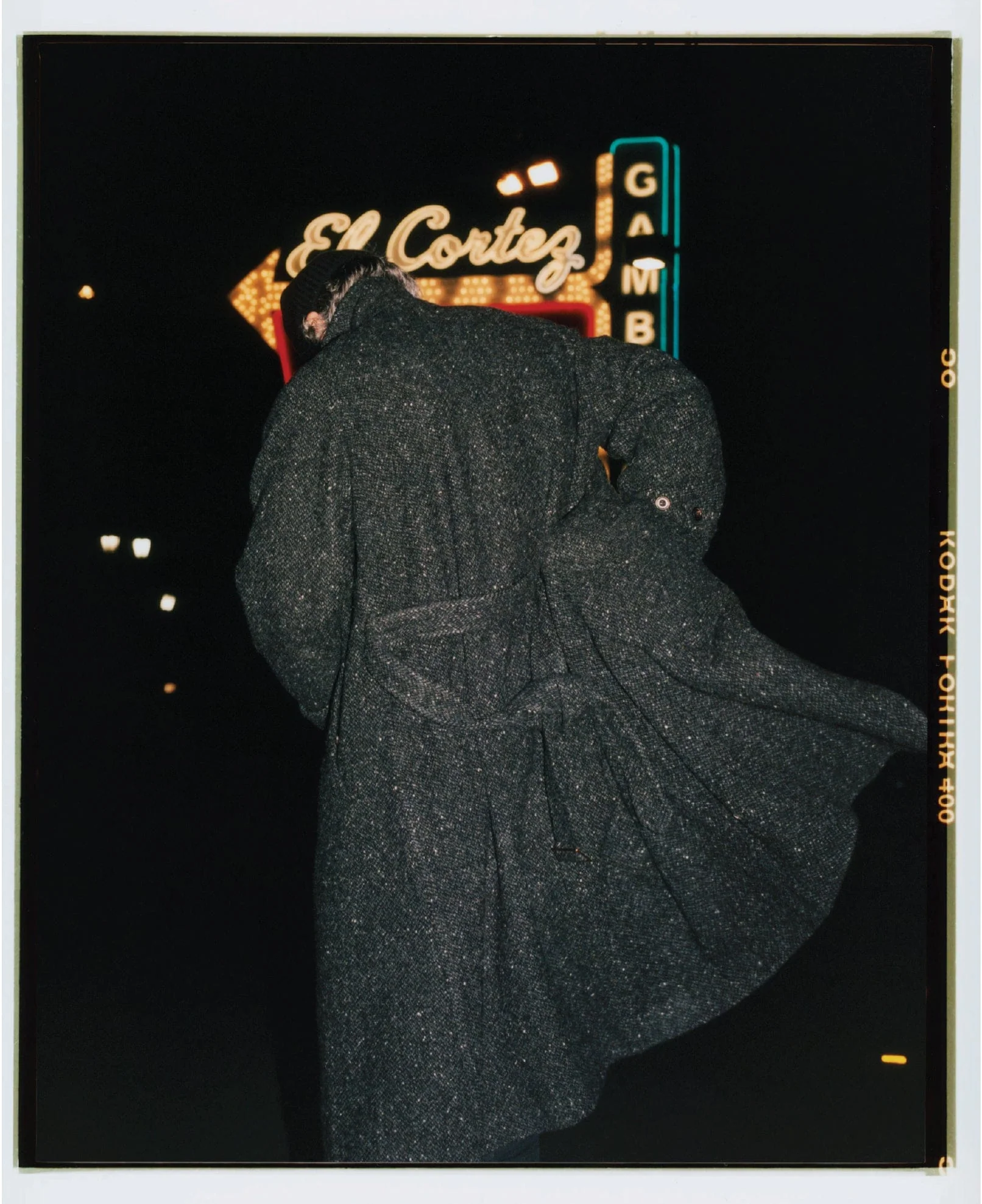 Drake's by A. Levine Black Wool Raglan Overcoat - Image 8