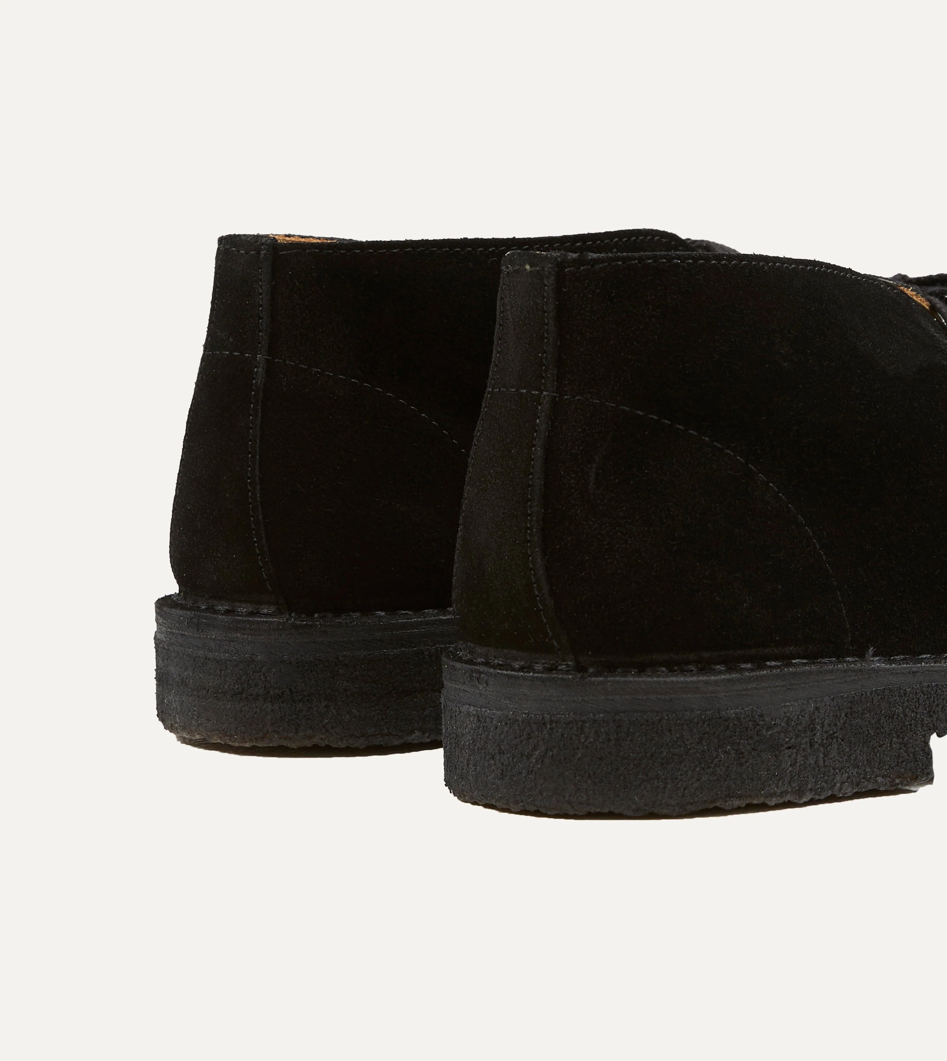 Drake's by A. Levine Crosby Moc-Toe Chukka Boot Black Suede - Image 5