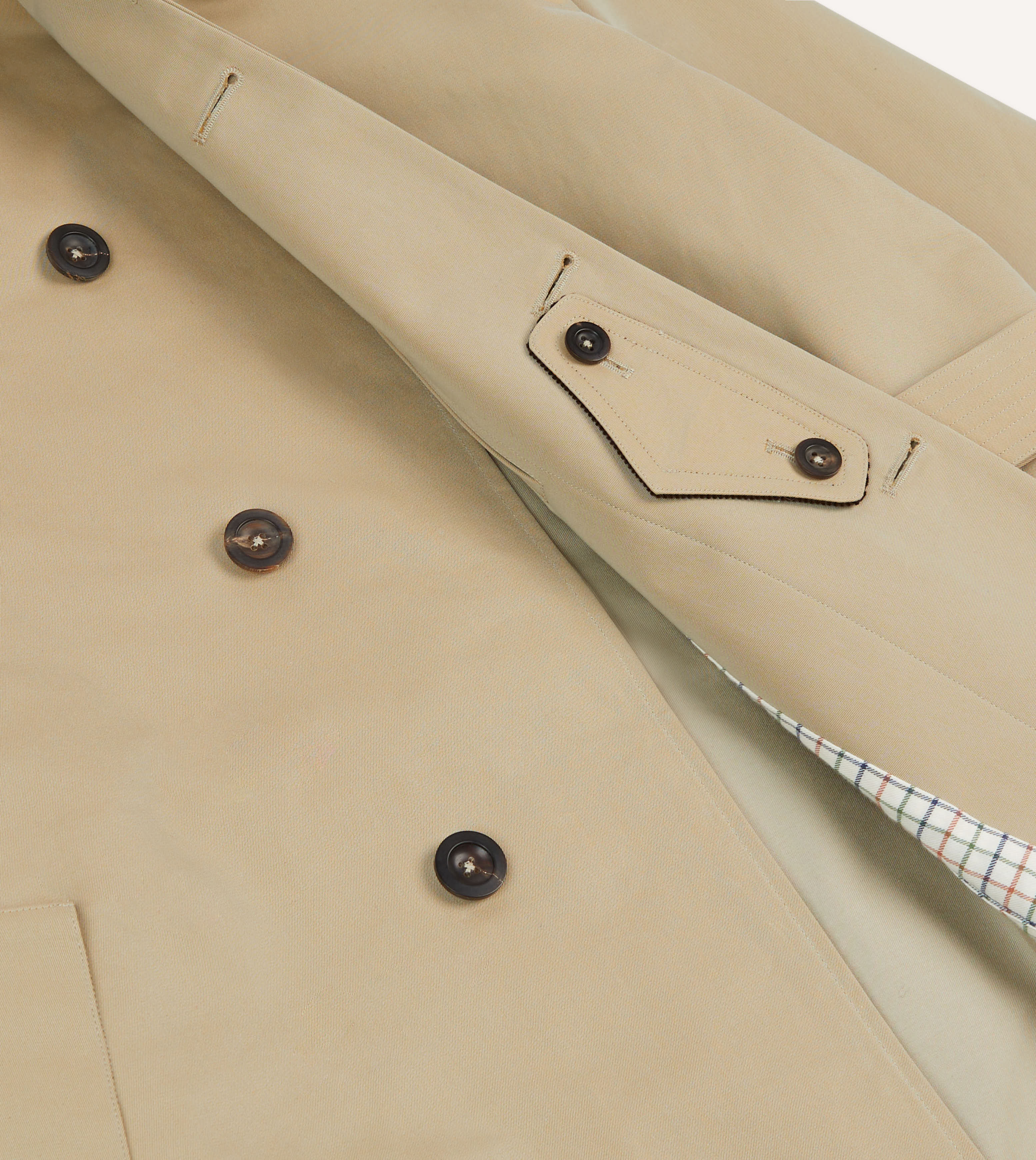 Drake's for Permanent Style Beige Rider's Raincoat - Image 7