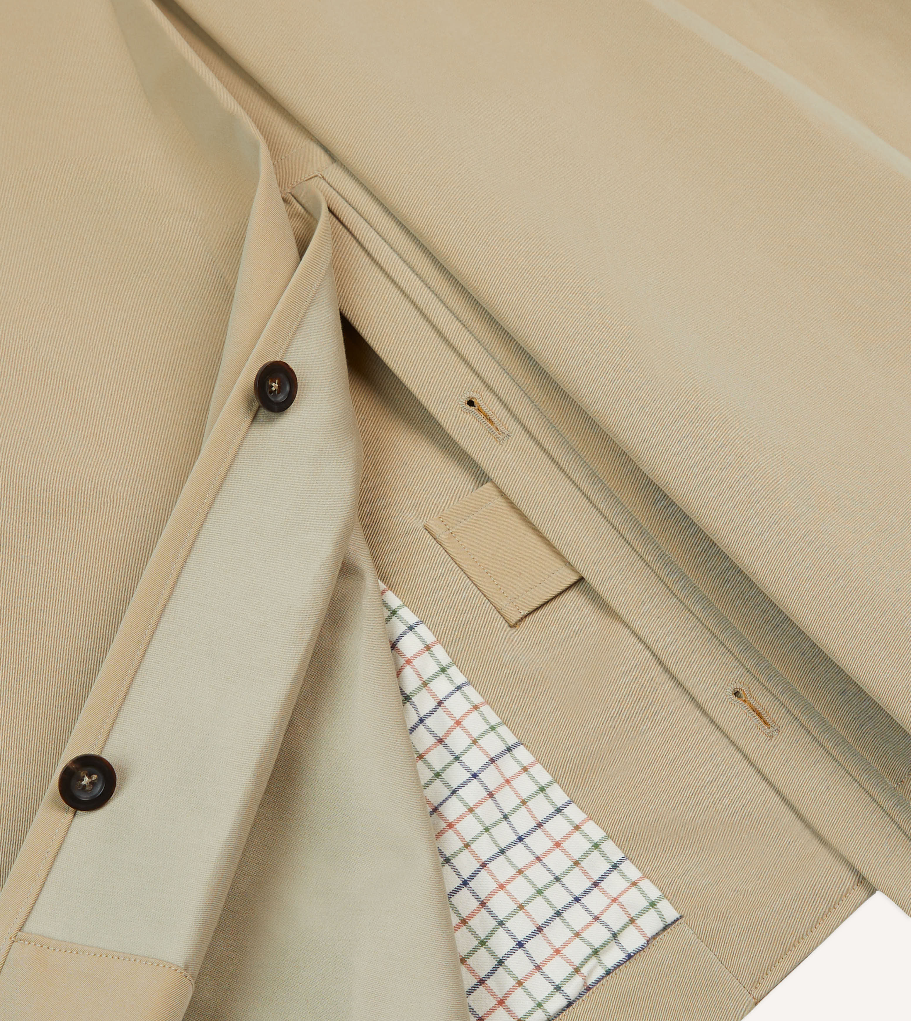 Drake's for Permanent Style Beige Rider's Raincoat - Image 8