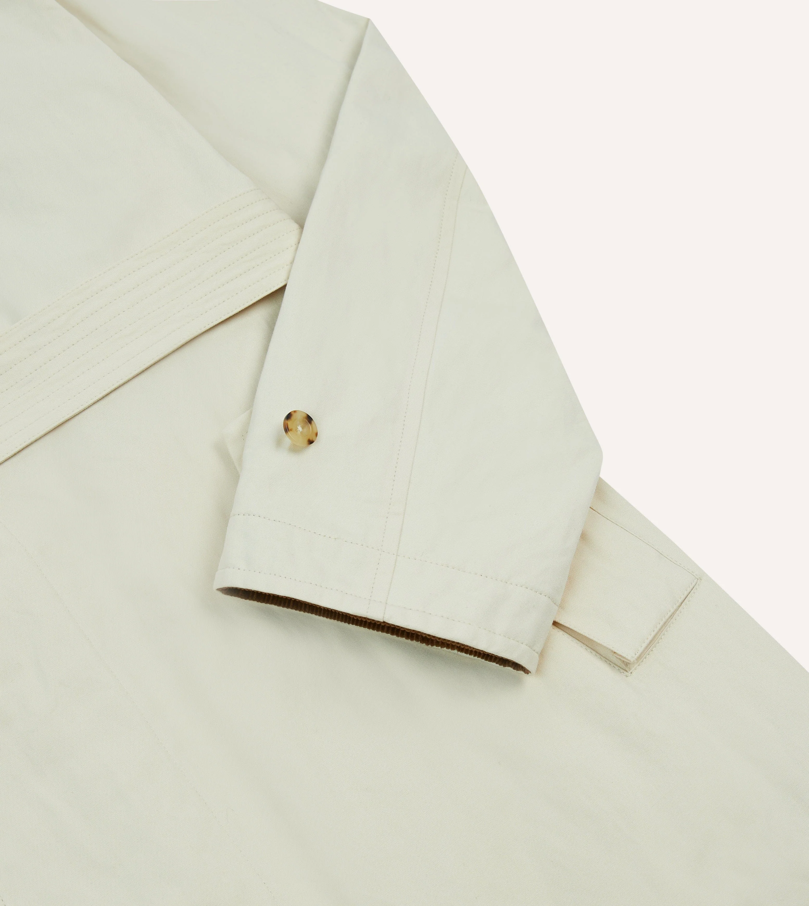 Ecru Cotton Dispatch Raincoat - Image 5