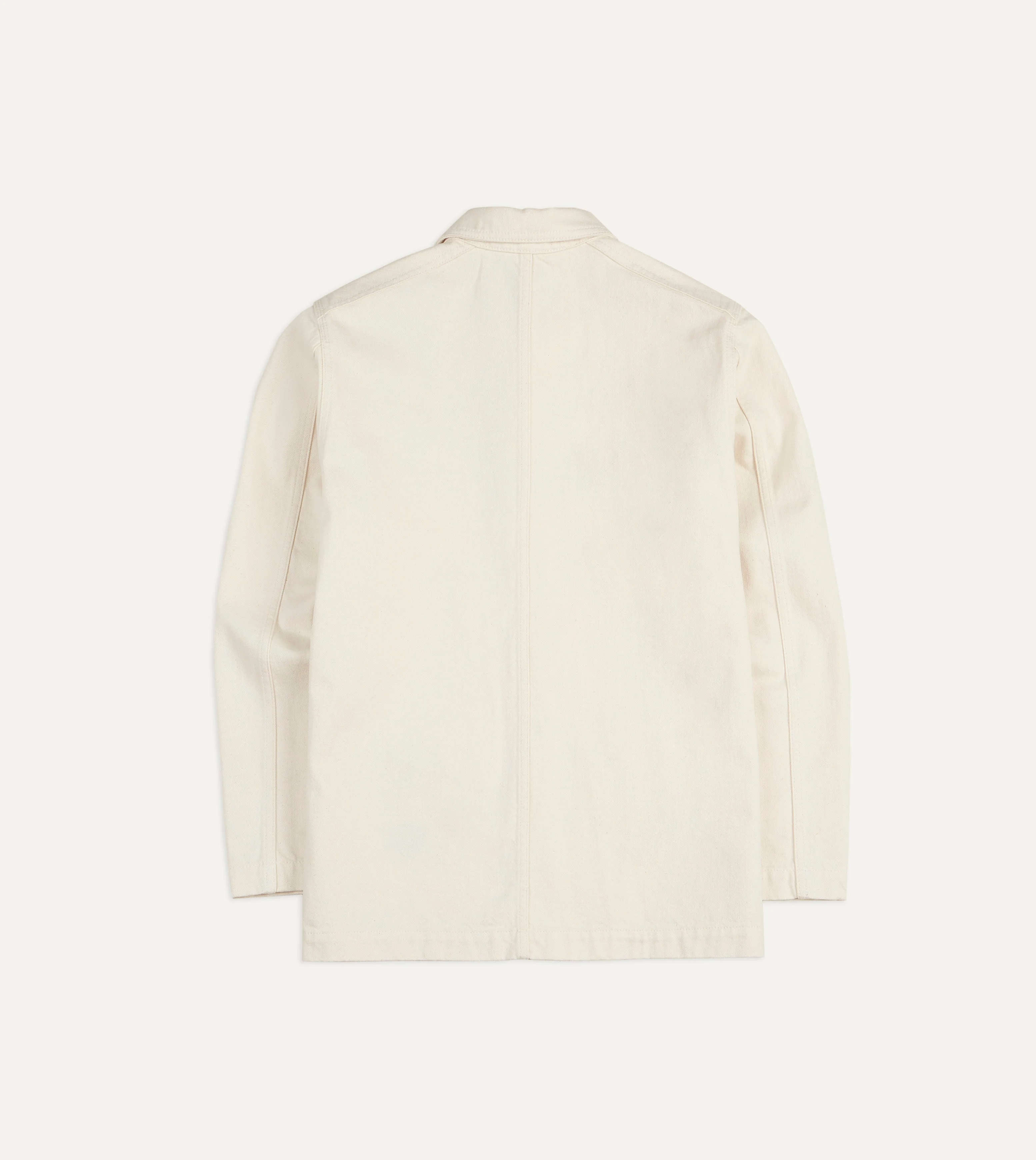 Ecru Selvedge Denim Five-Pocket Chore Jacket - Image 3