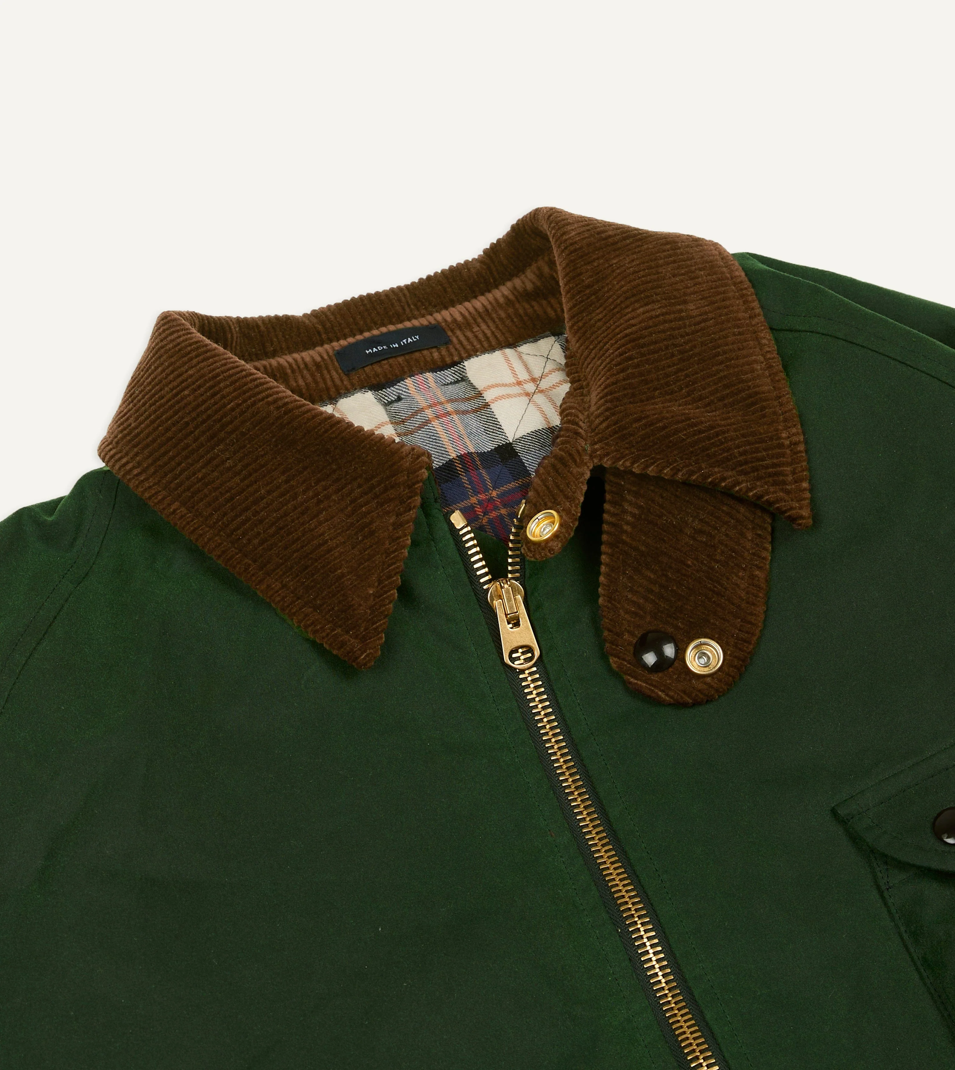 Green Waxed Coverall Jacket - Image 3