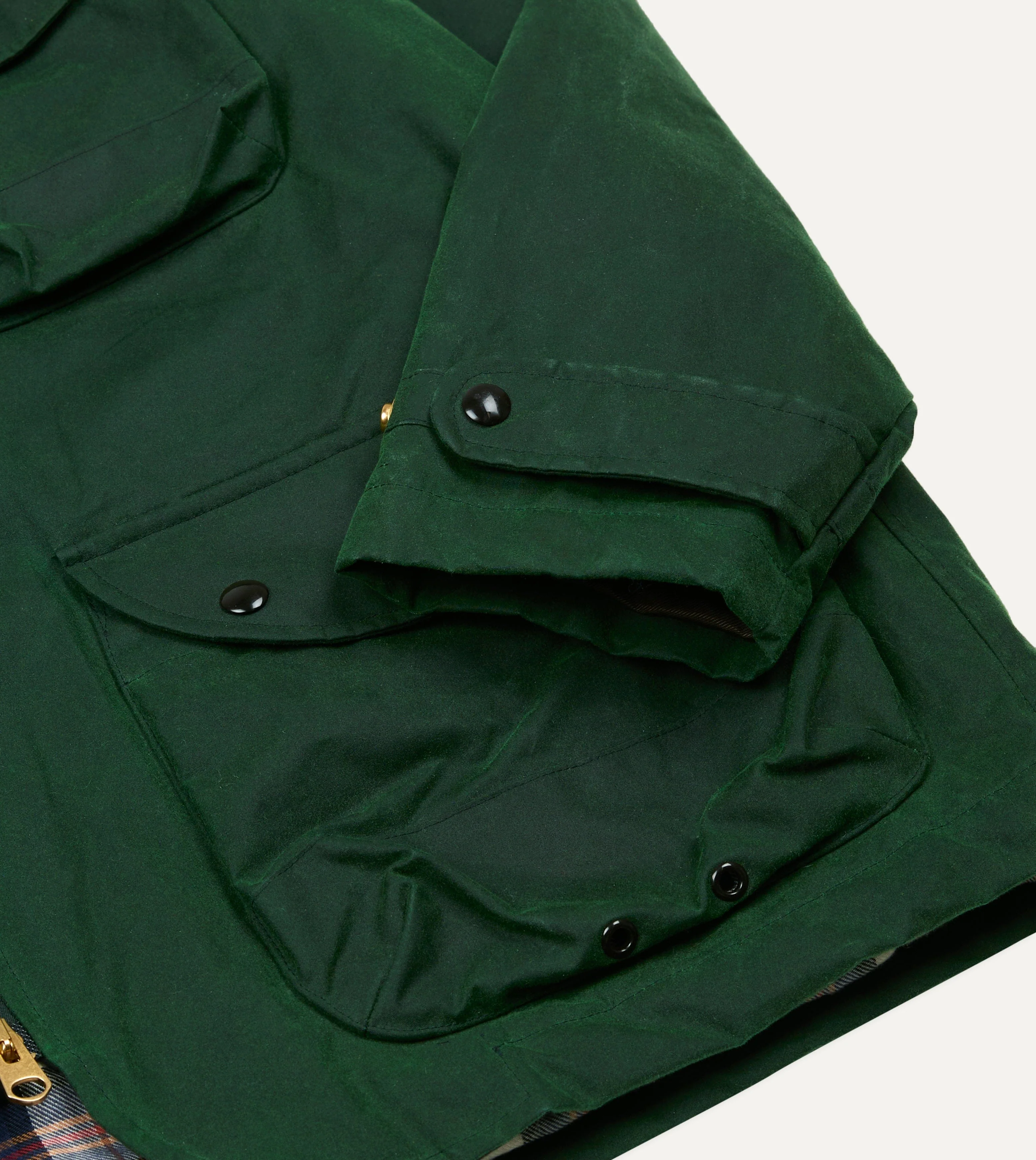 Green Waxed Coverall Jacket - Image 6