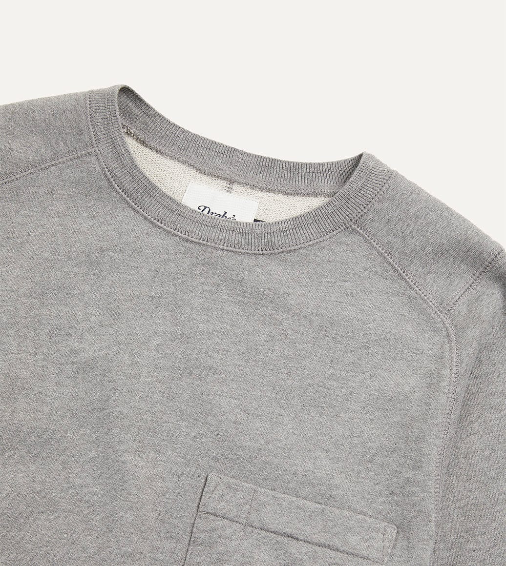 Grey Cotton Long-Sleeve Hiking Sweatshirt - Image 3