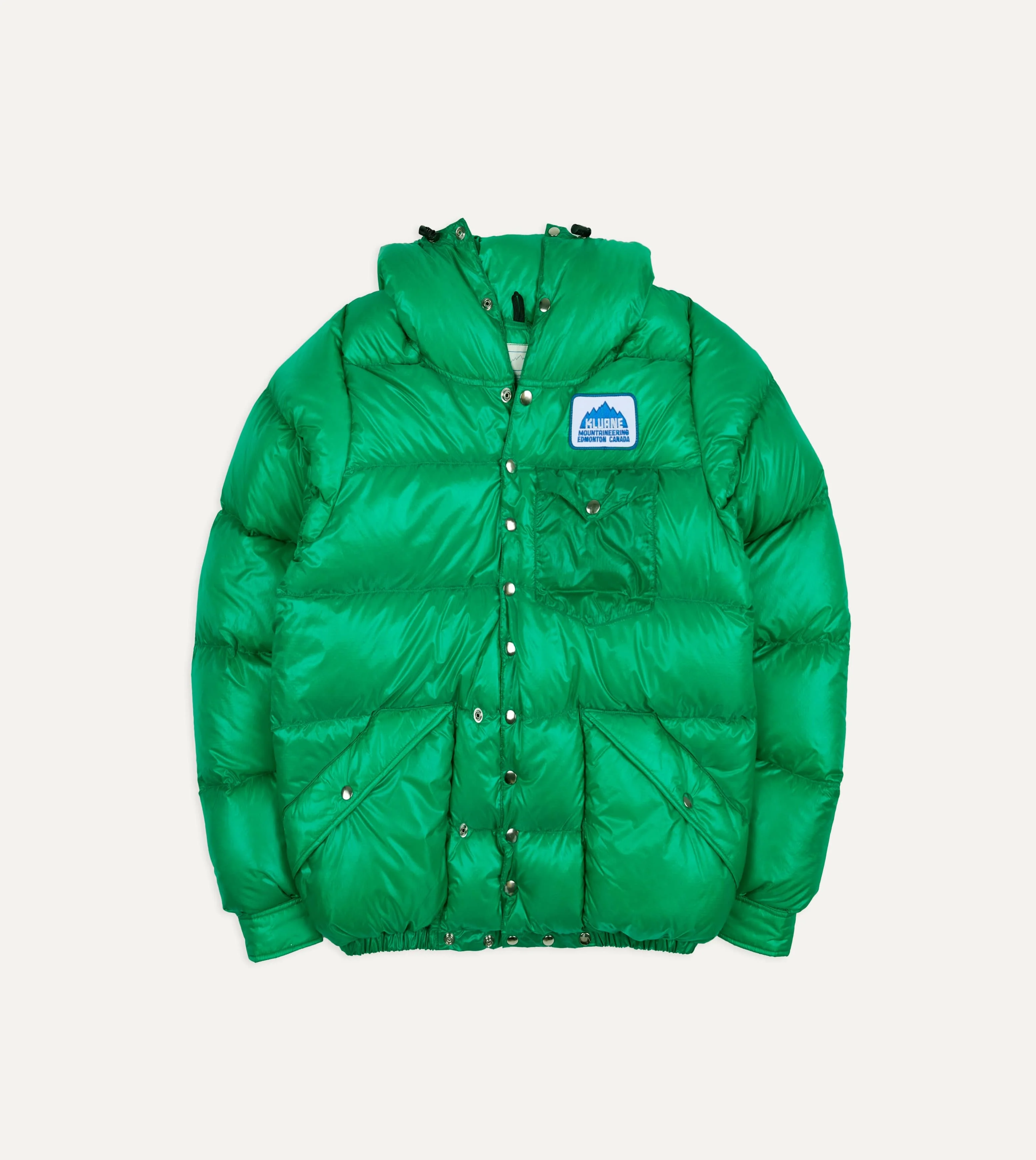 Kluane Mountaineering Green Nylon Snap Parka - Image 3