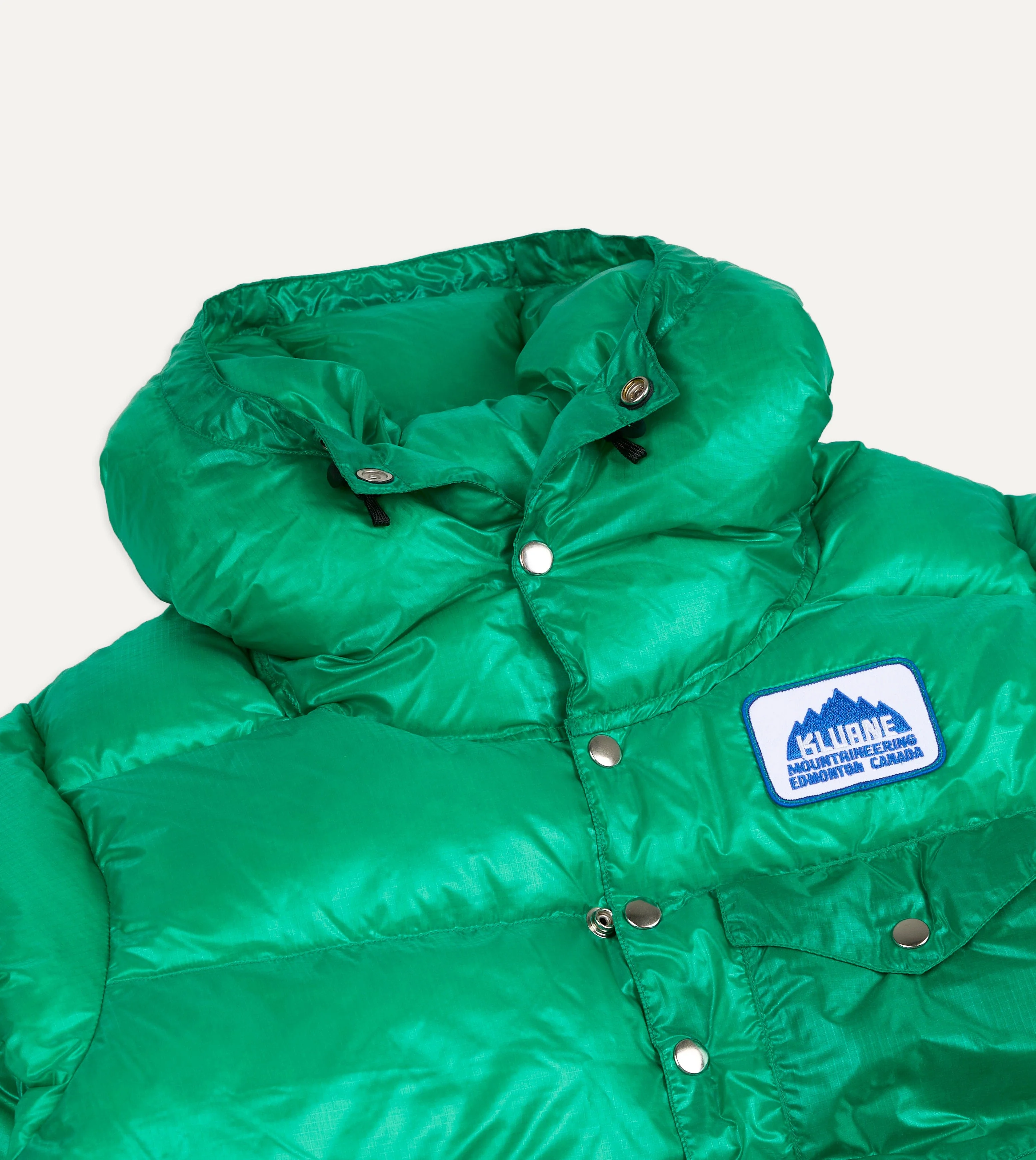 Kluane Mountaineering Green Nylon Snap Parka - Image 4