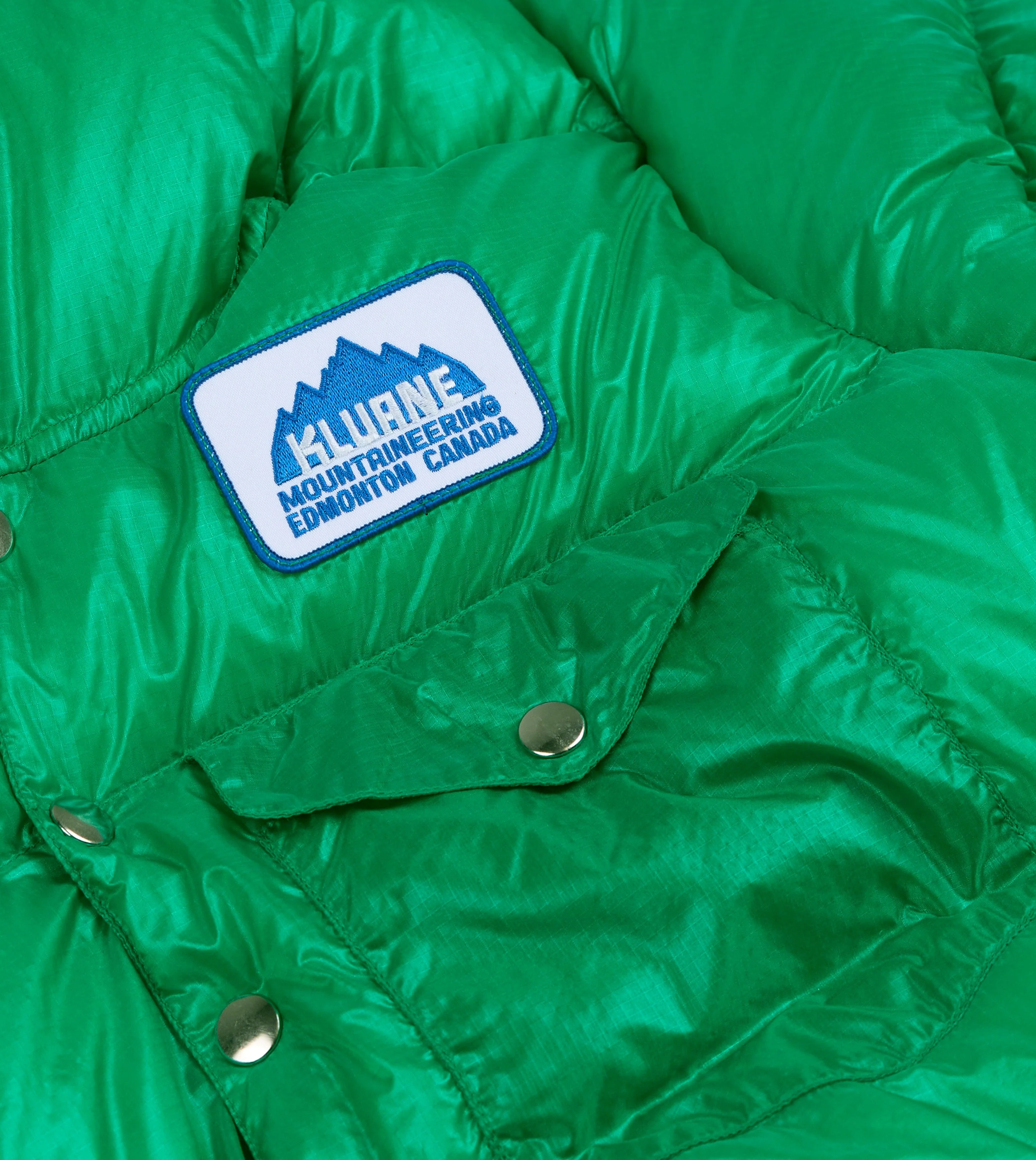 Kluane Mountaineering Green Nylon Snap Parka - Image 5