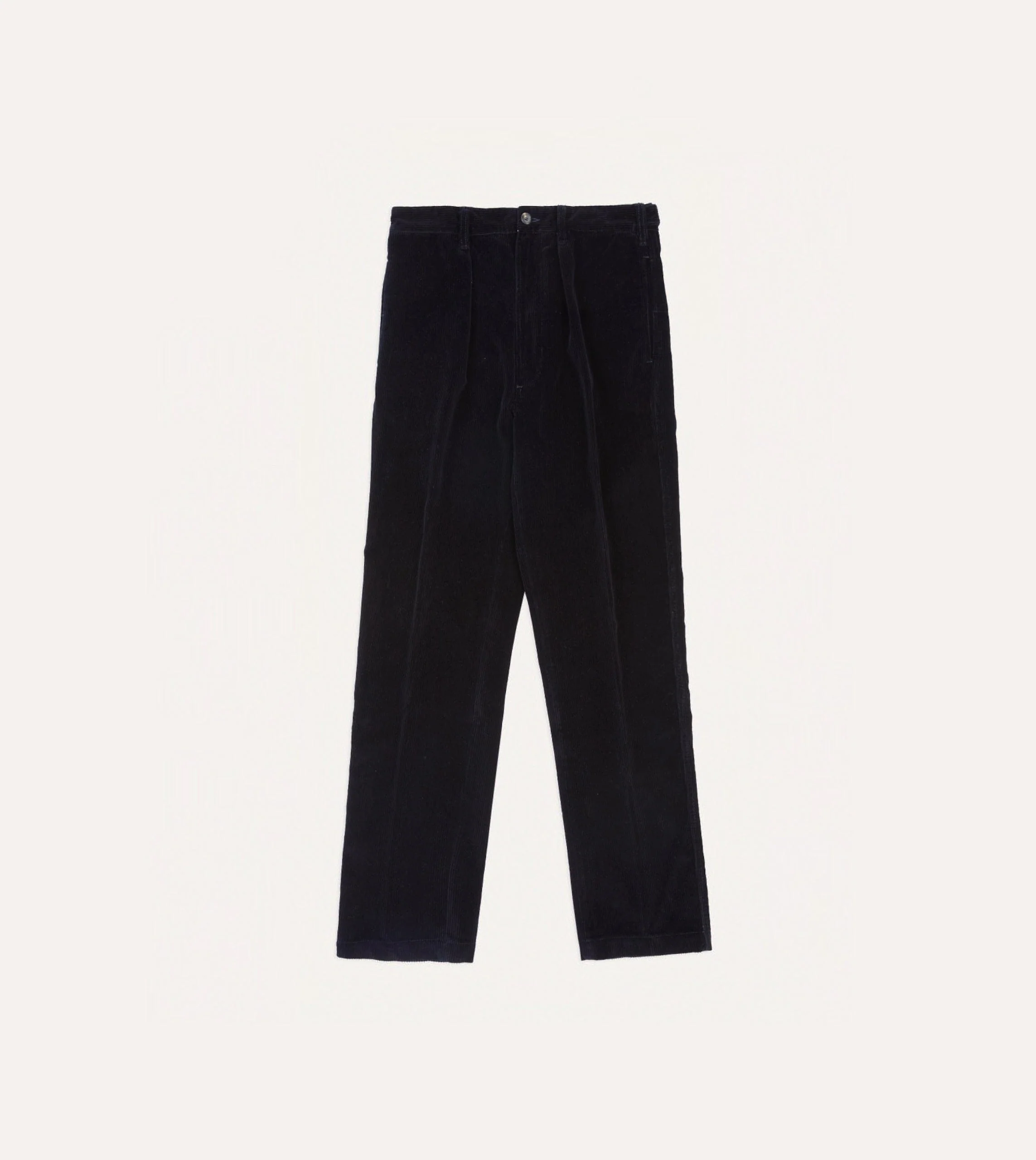 Navy Cotton Corduroy Games Trousers - Image 3