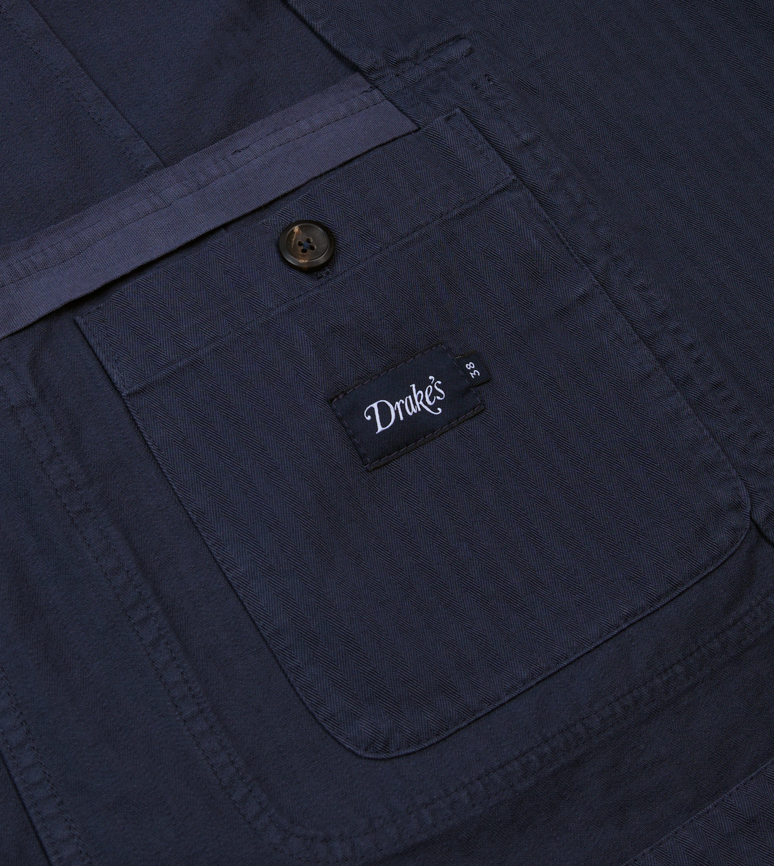 Navy Herringbone Cotton Games Blazer Mk. I - Image 6