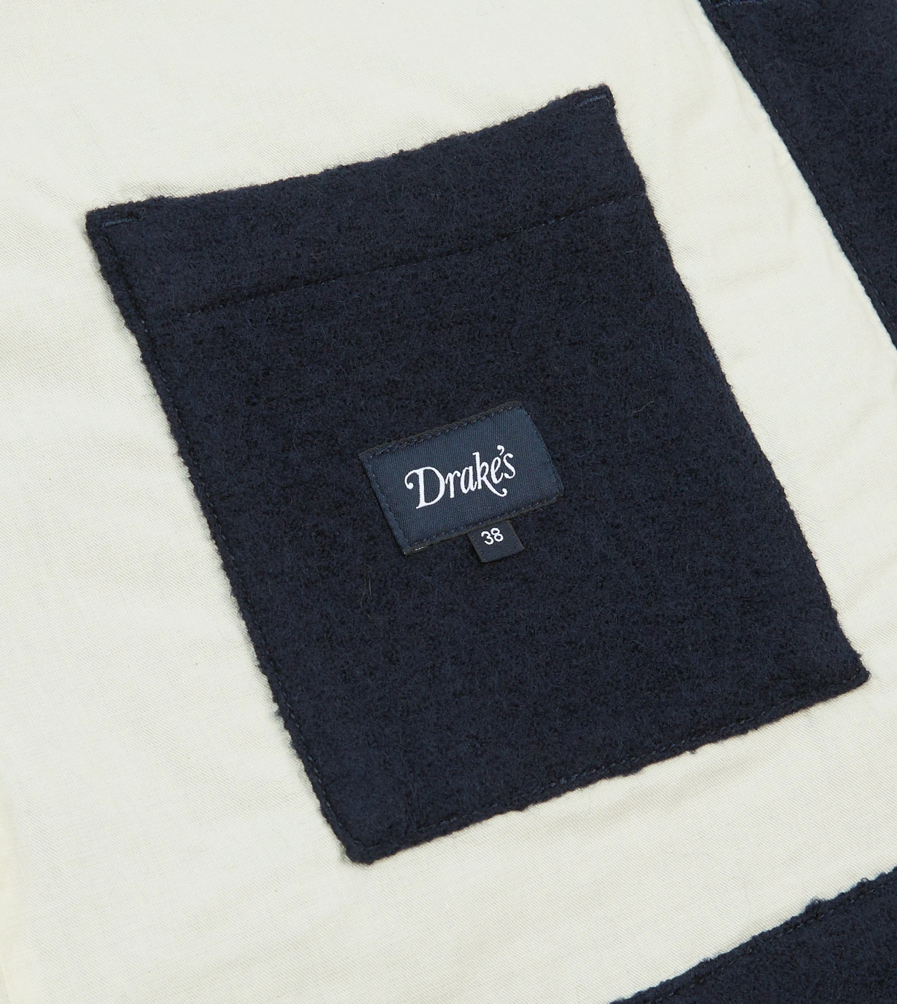 Navy Wool Three-Pocket Chore Jacket - Image 7