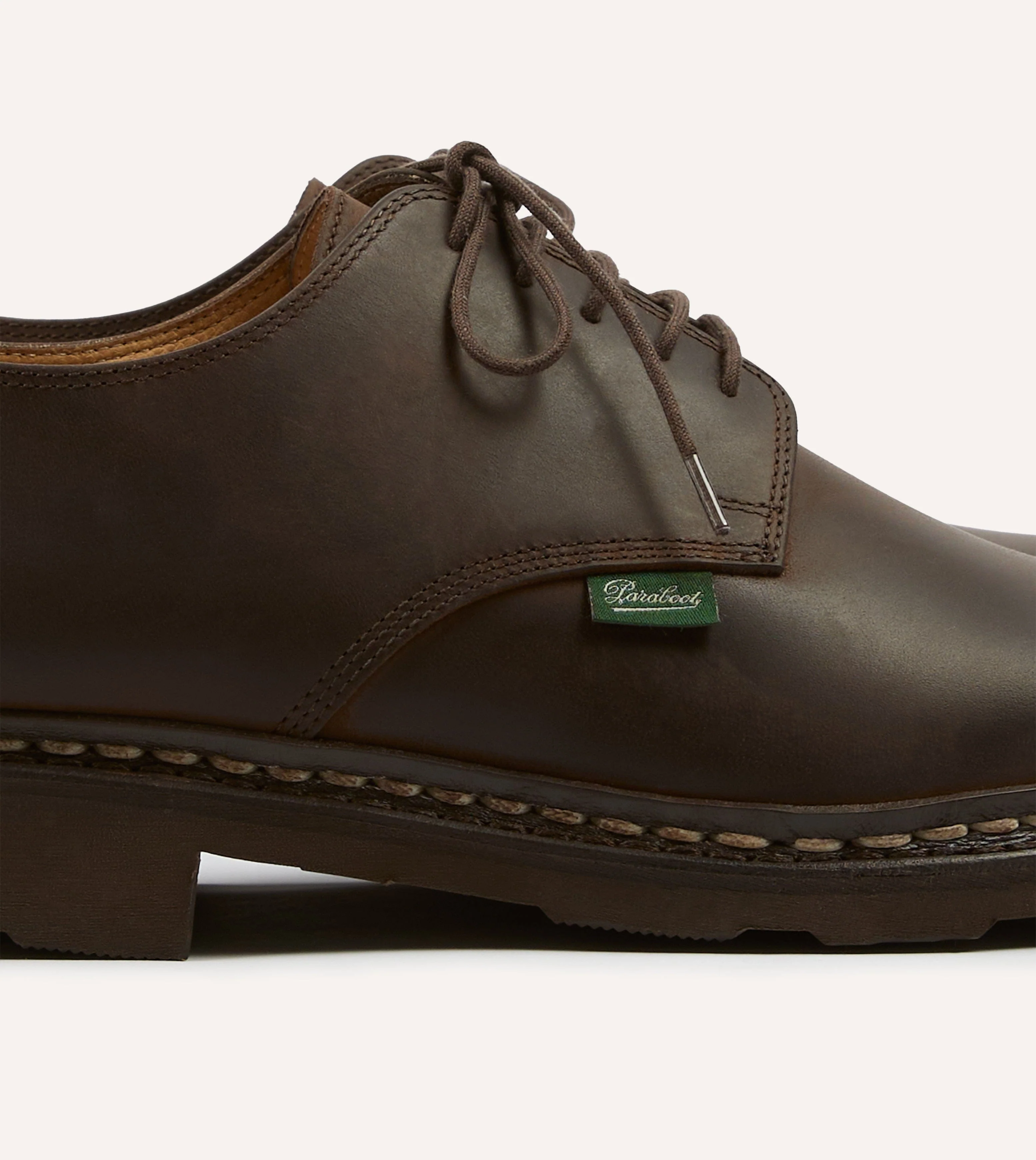 Paraboot Arles Marron Nubuck Leather Derby Shoe - Image 3