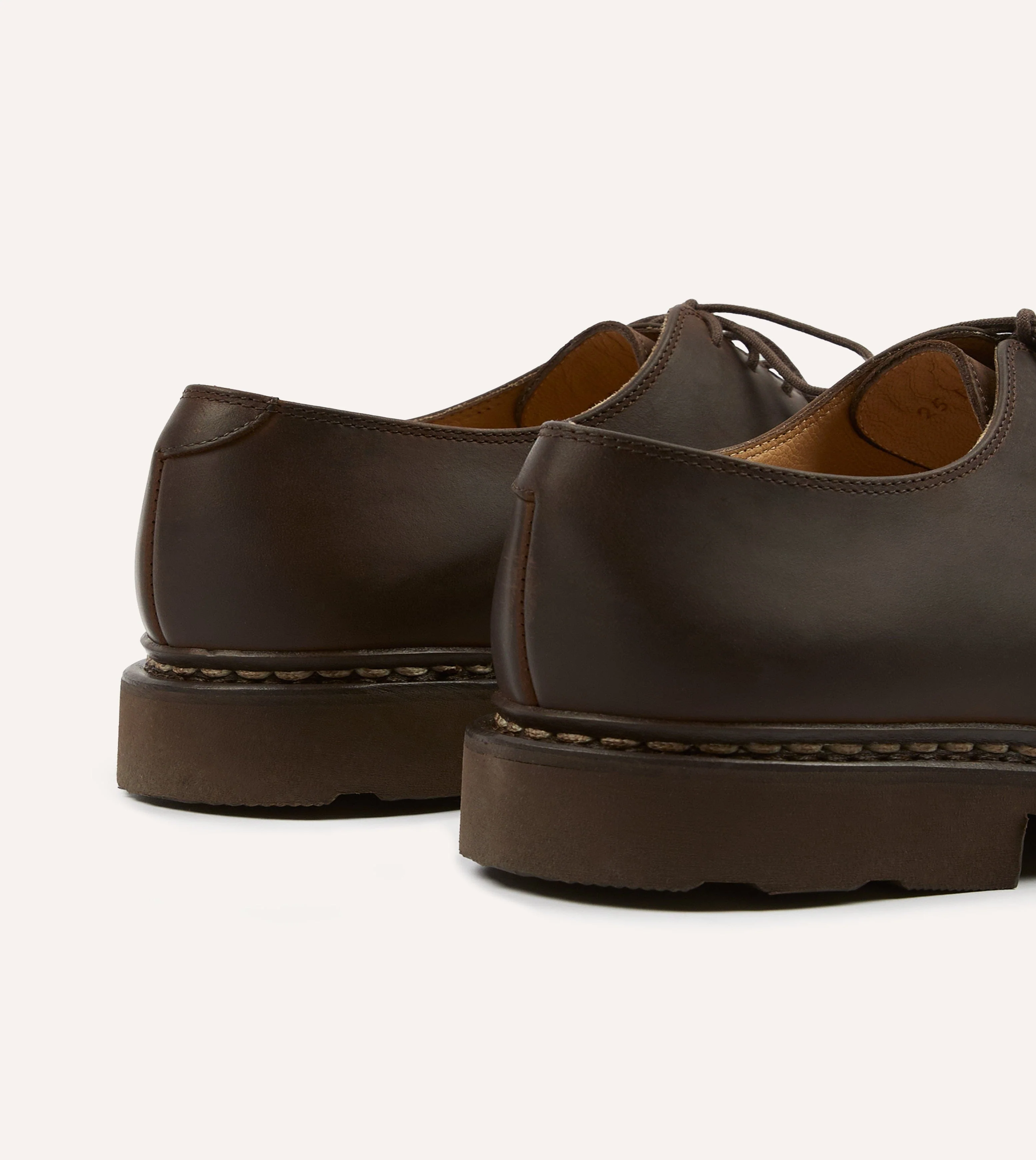 Paraboot Arles Marron Nubuck Leather Derby Shoe - Image 5