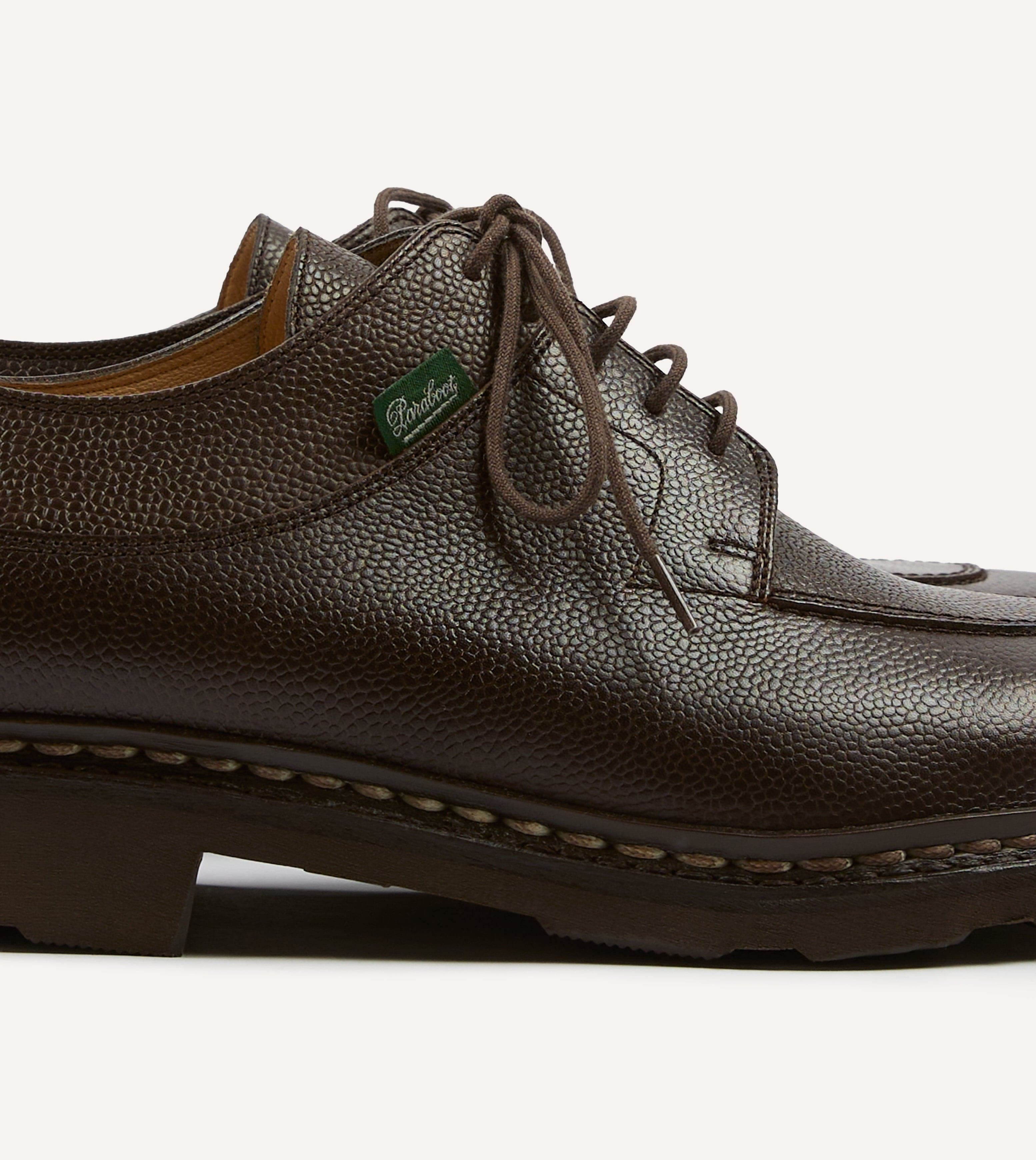 Paraboot Avignon Moka Brown Leather Derby Shoe - Image 3