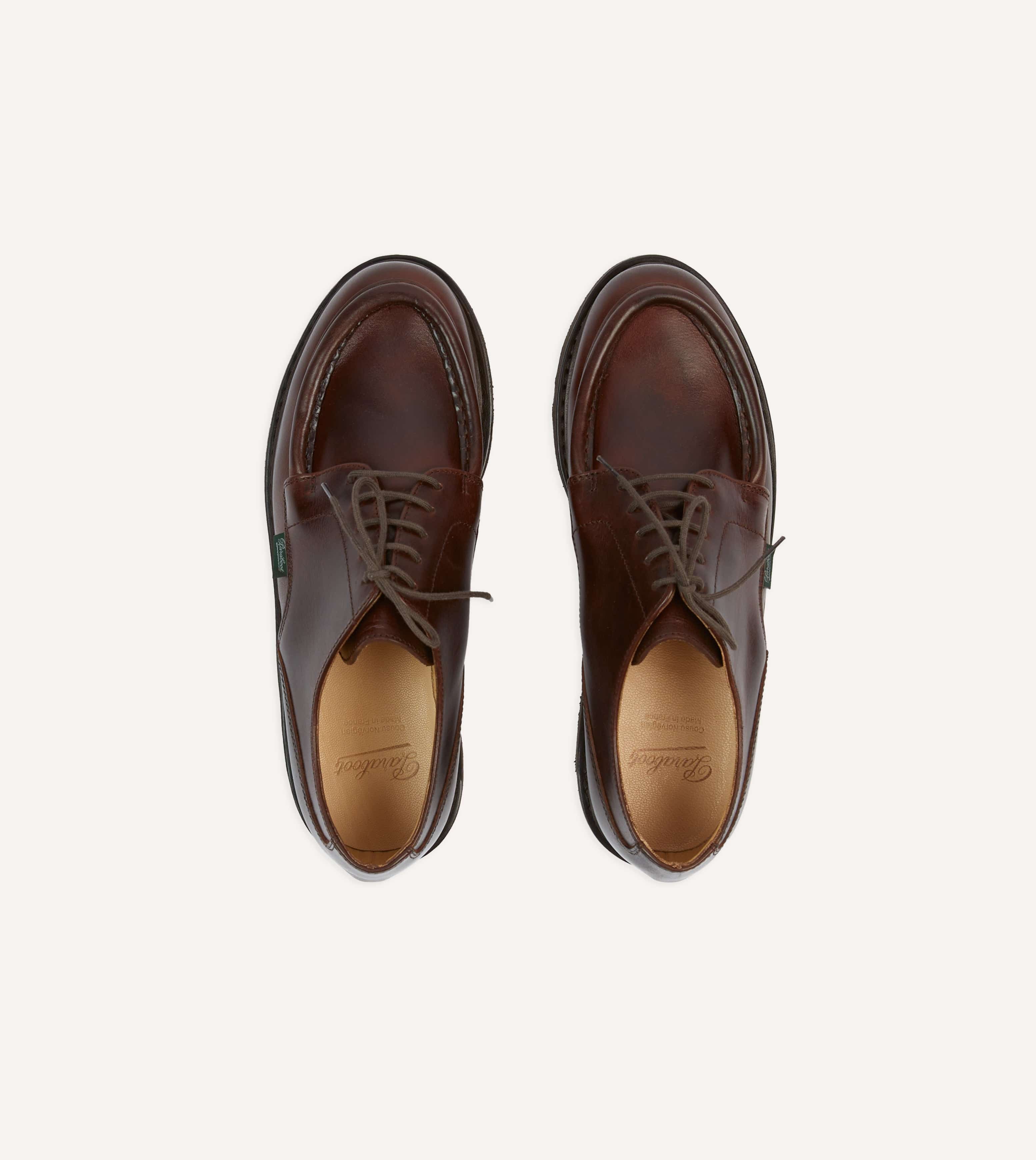 Paraboot Villandry Brown Calf Leather Derby Shoe - Image 4