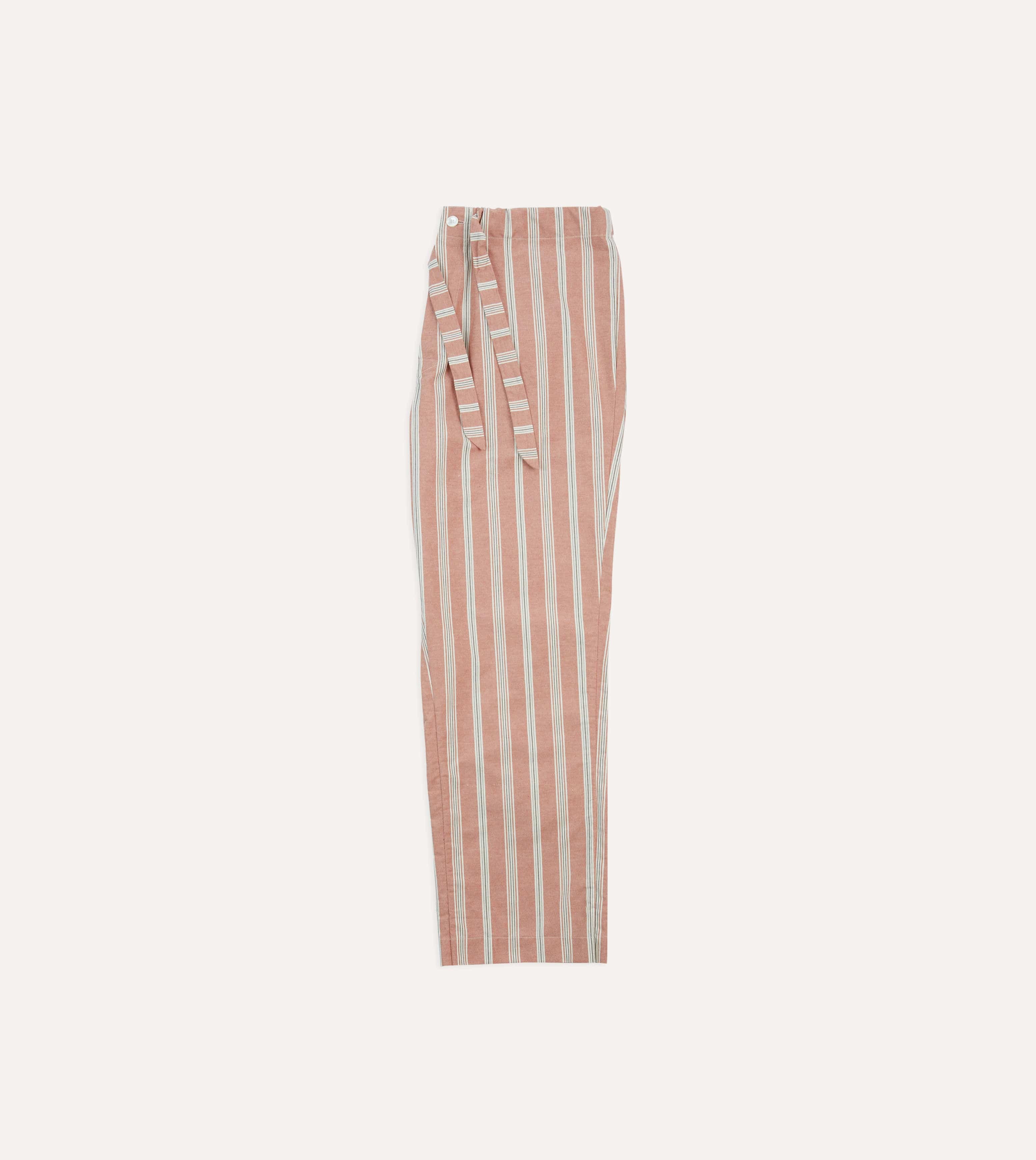 Red Stripe Cotton Pyjama Set - Image 10