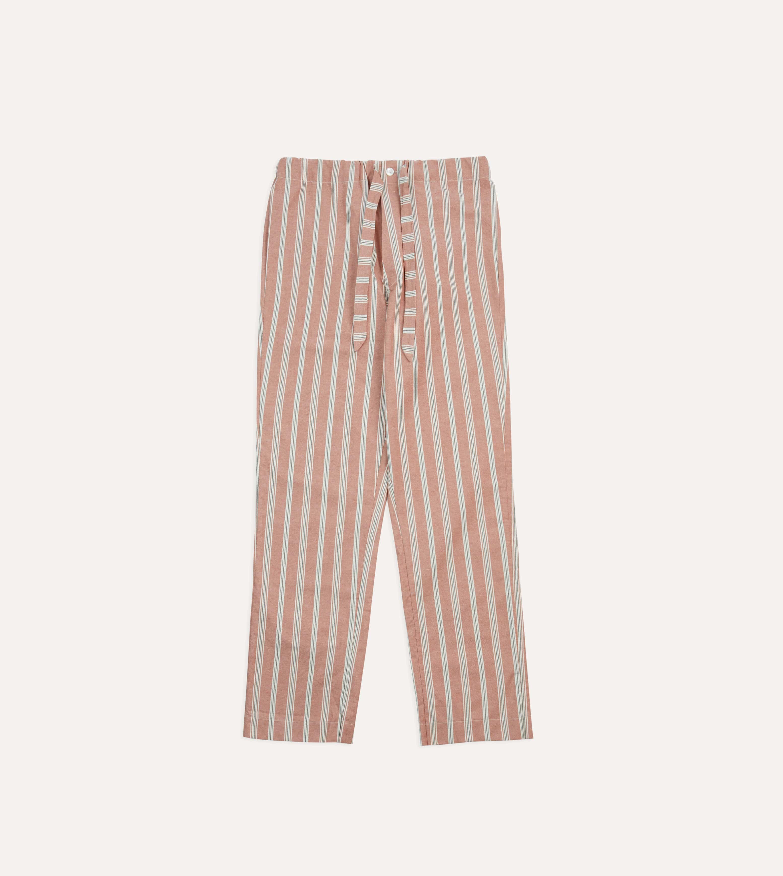 Red Stripe Cotton Pyjama Set - Image 8