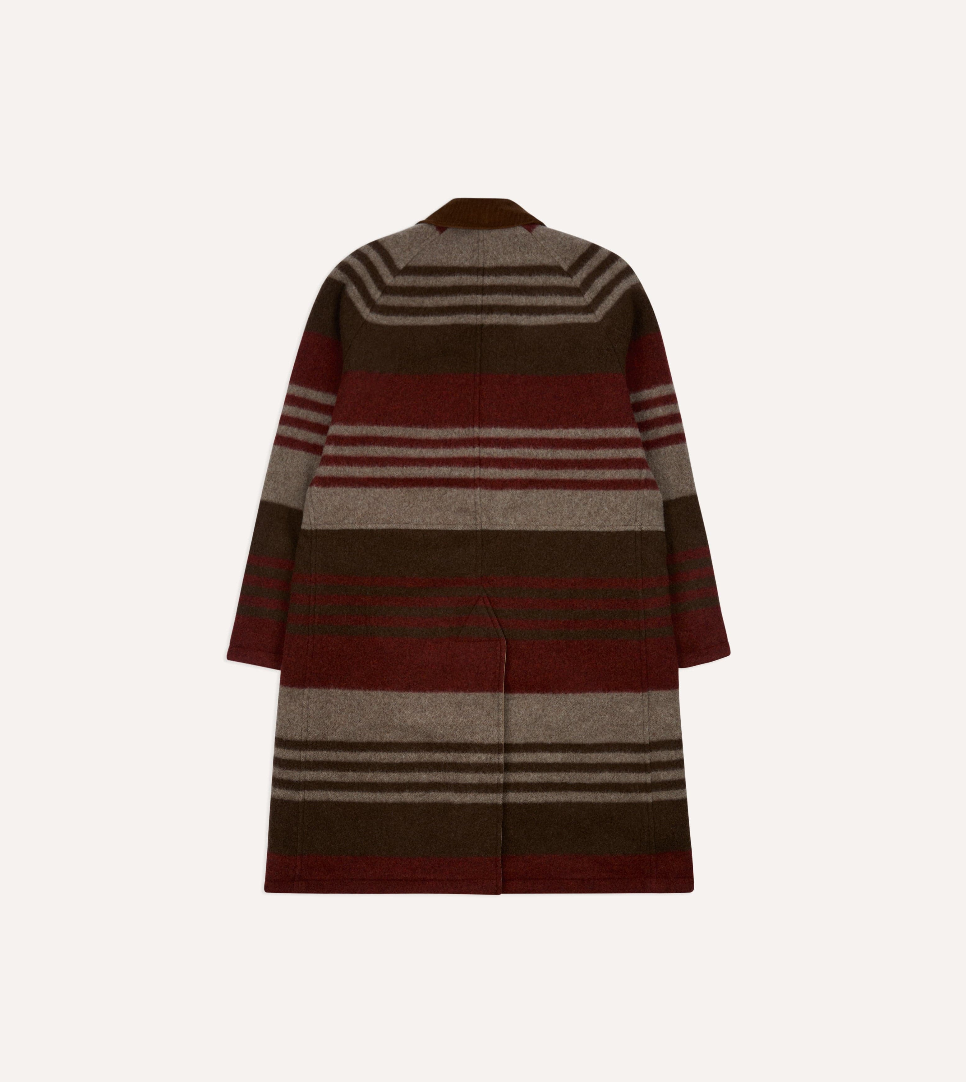 Reversible Cotton–Blanket Raglan Mac - Image 13