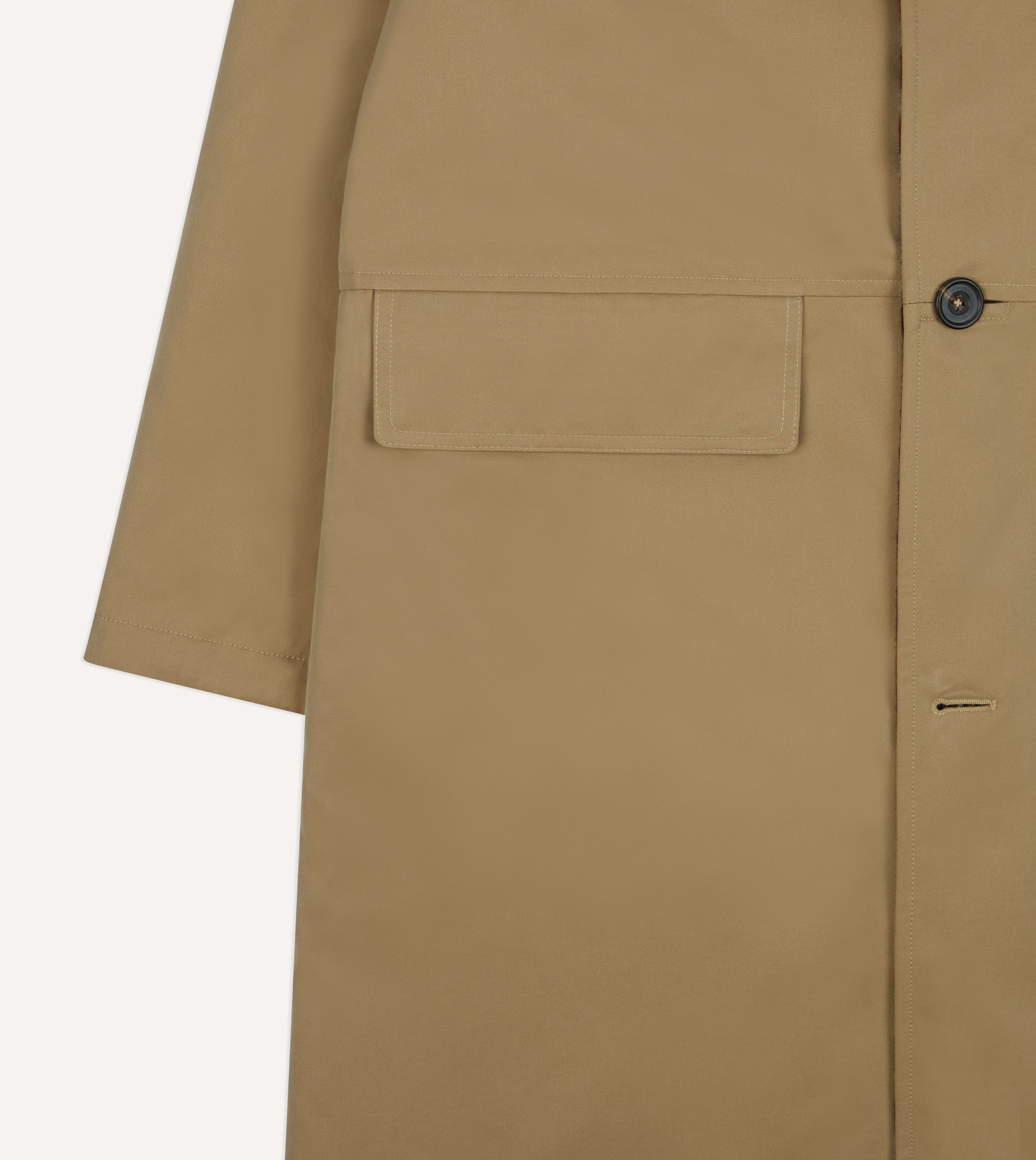 Reversible Cotton–Blanket Raglan Mac - Image 7