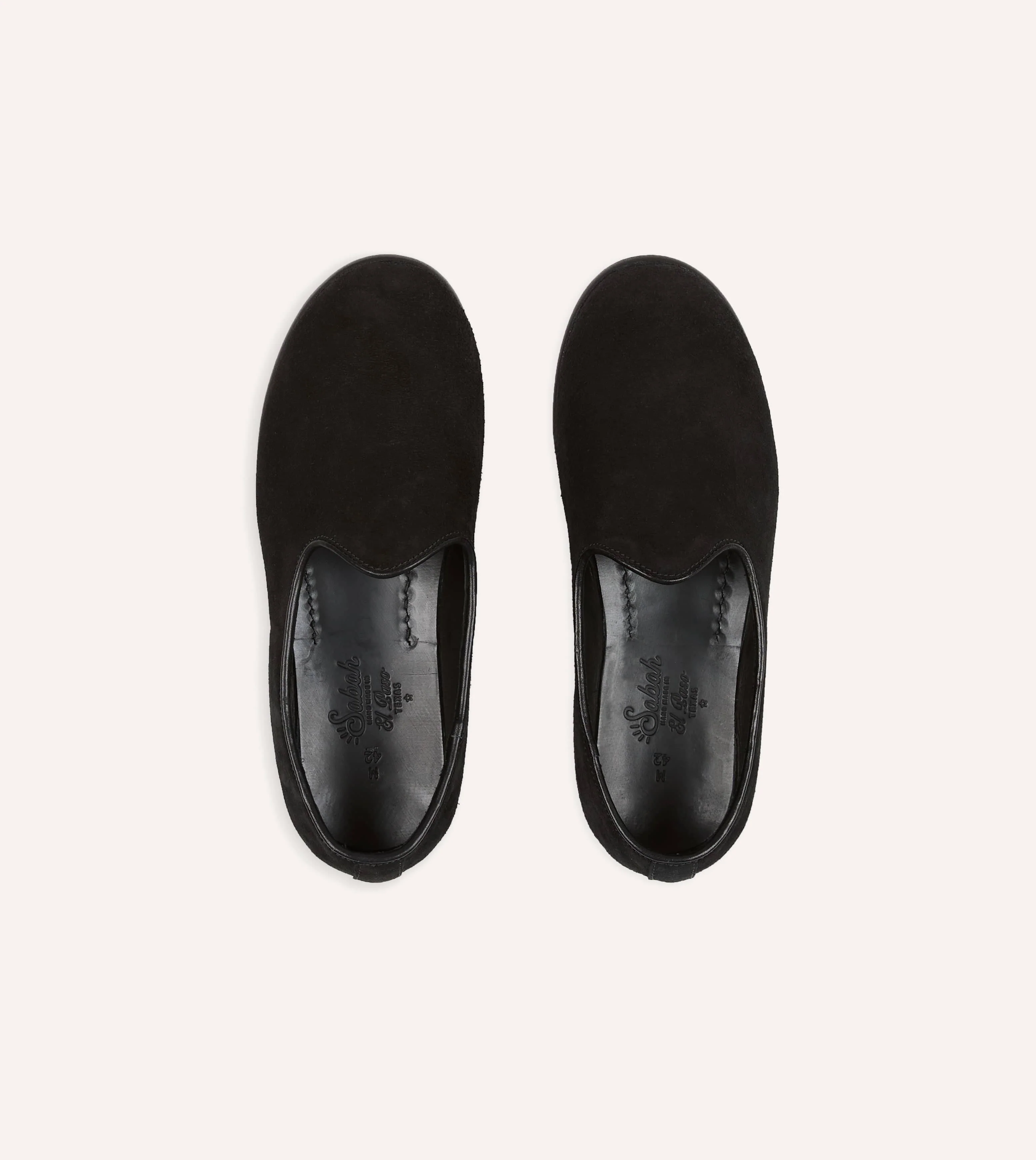 Sabah for Drake's Black Suede Bolo Shoe - Image 4