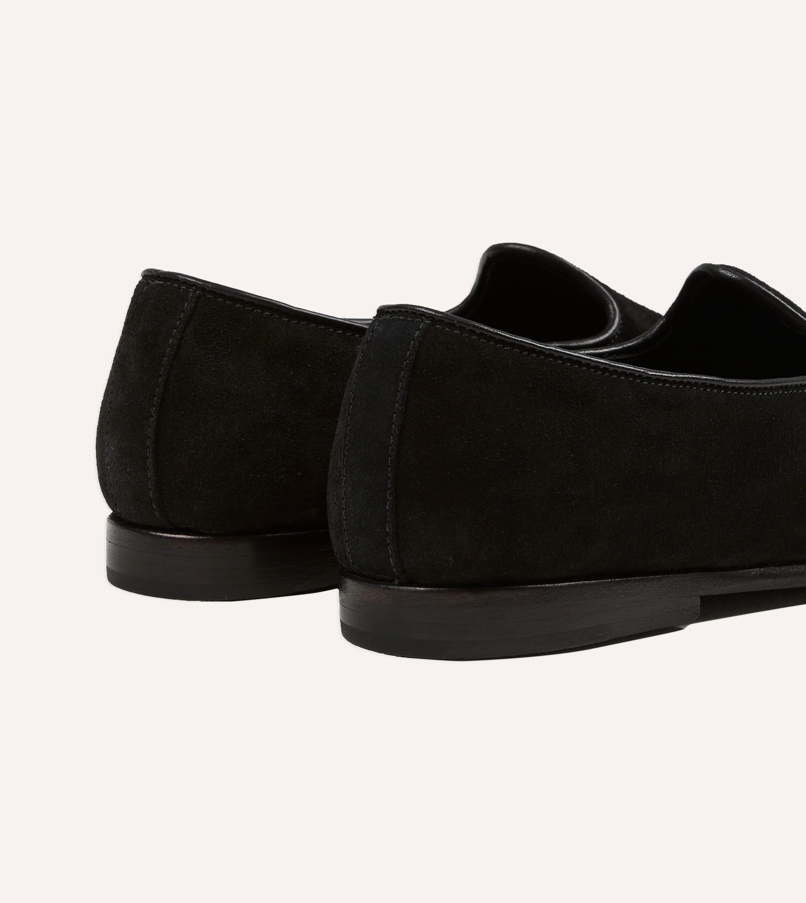 Sabah for Drake's Black Suede Bolo Shoe - Image 5