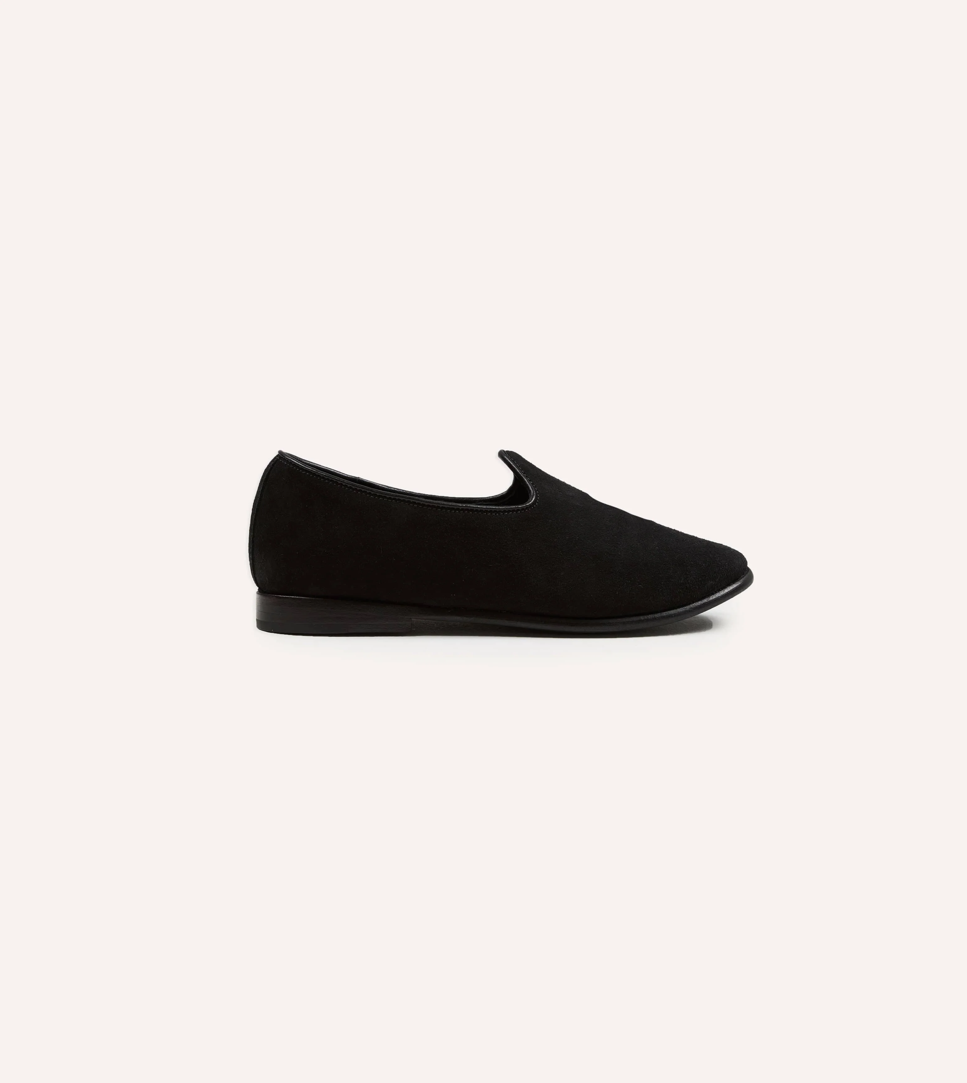 Sabah for Drake's Black Suede Bolo Shoe - Image 6