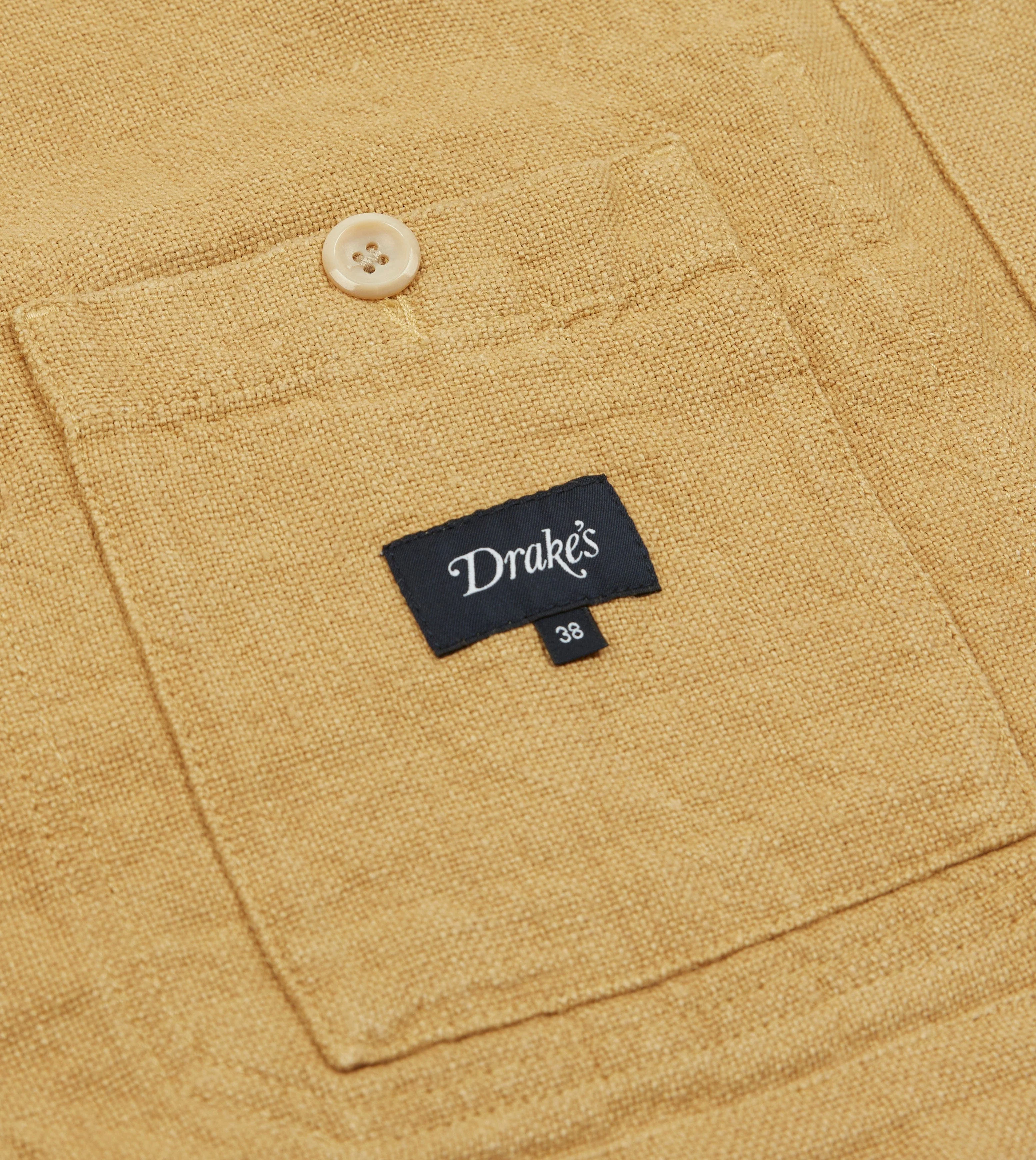 Sand Linen Five-Pocket Chore Jacket - Image 6