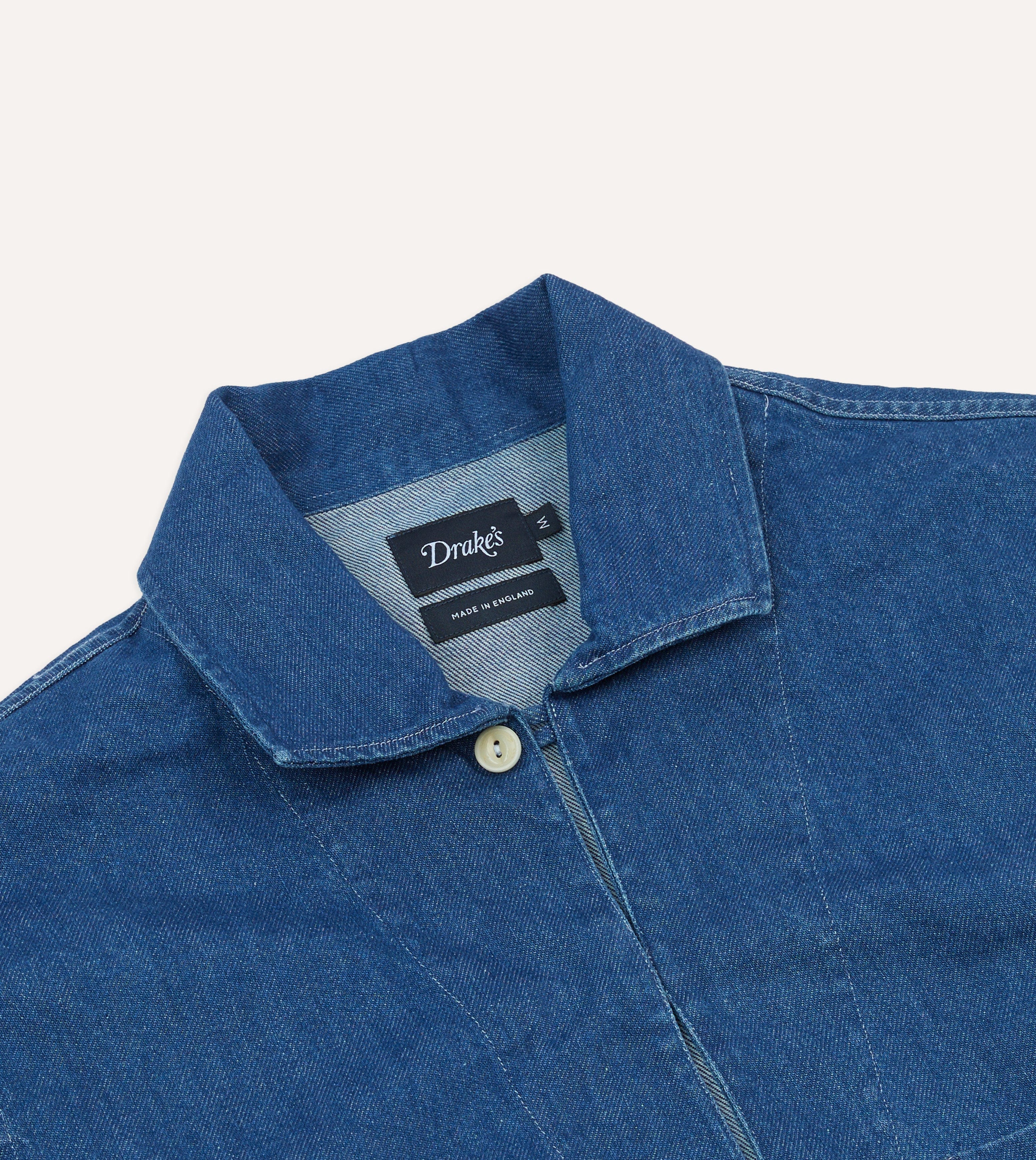 Stone Wash Denim Smock - Image 3