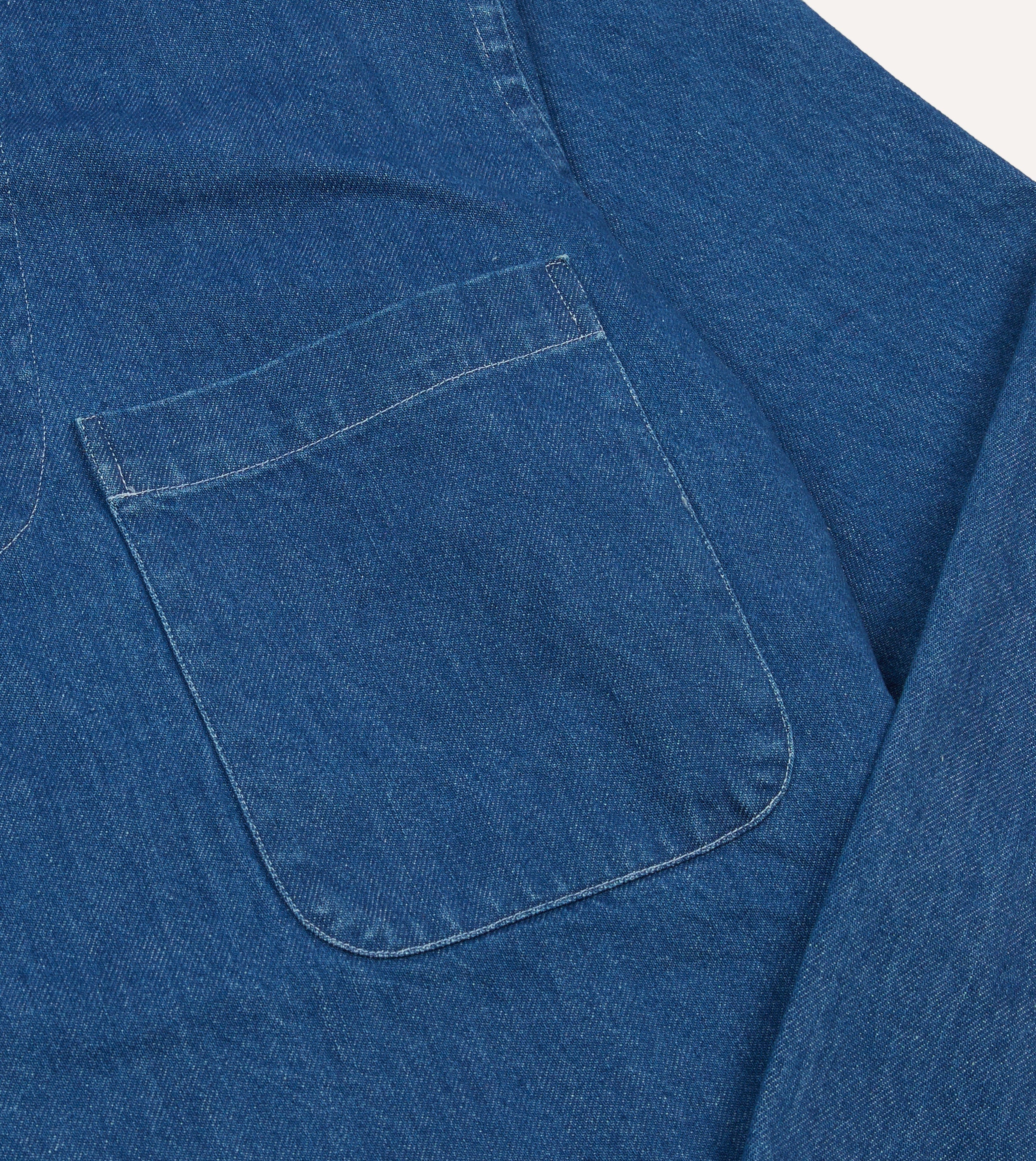Stone Wash Denim Smock - Image 4