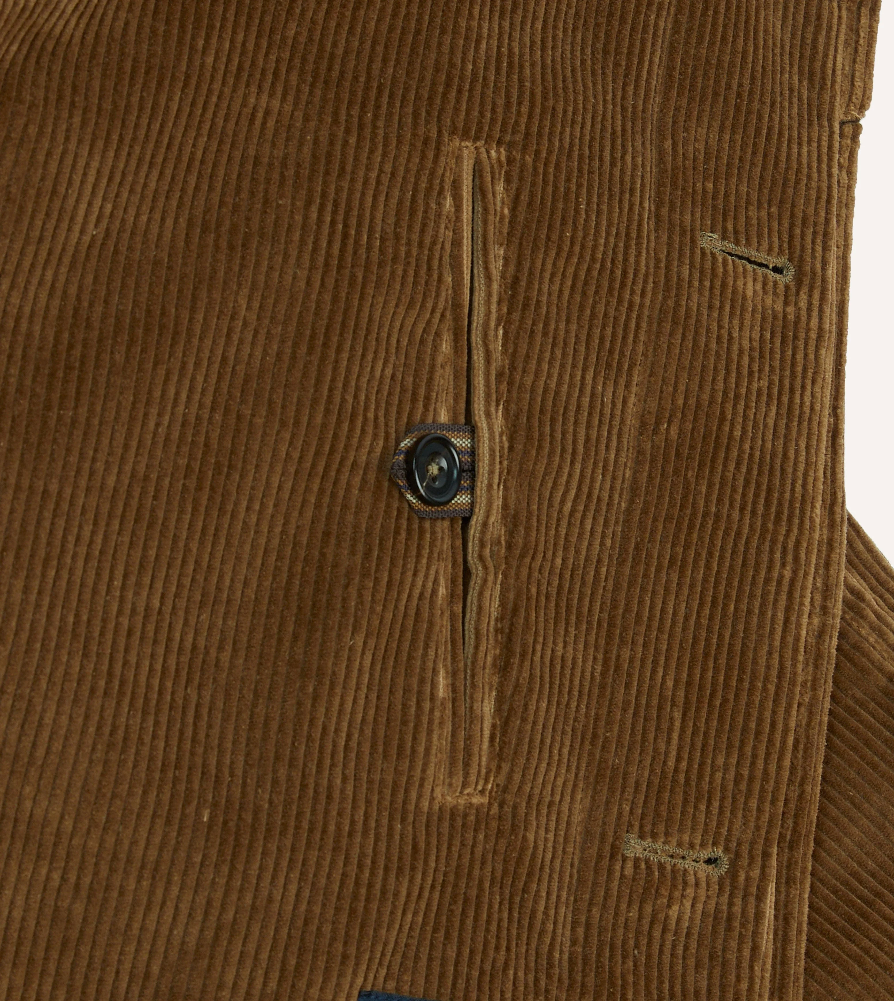 Tan Corduroy Raglan Coat - Image 7