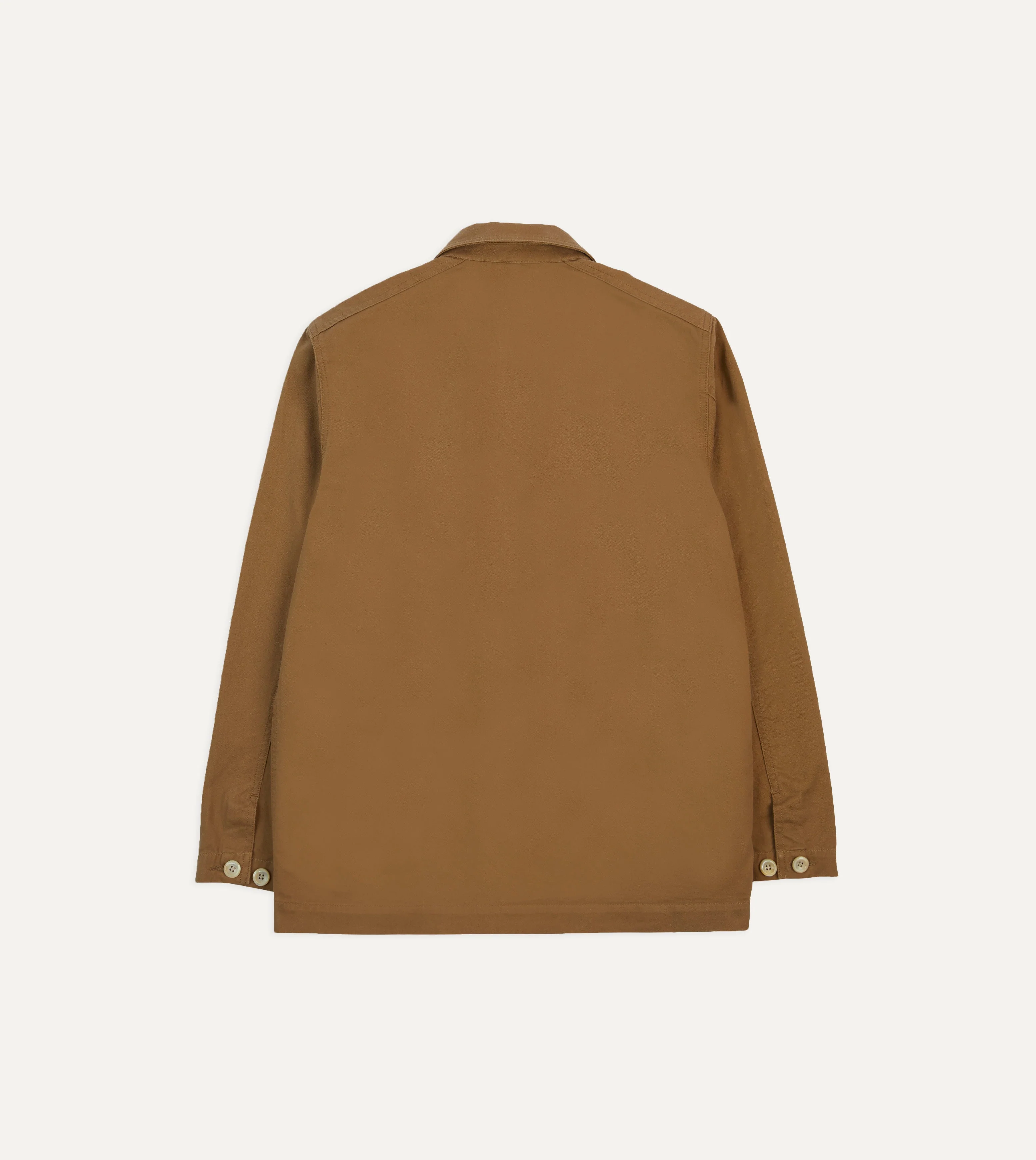 Tan Cotton Three-Pocket Chore Jacket - Image 8