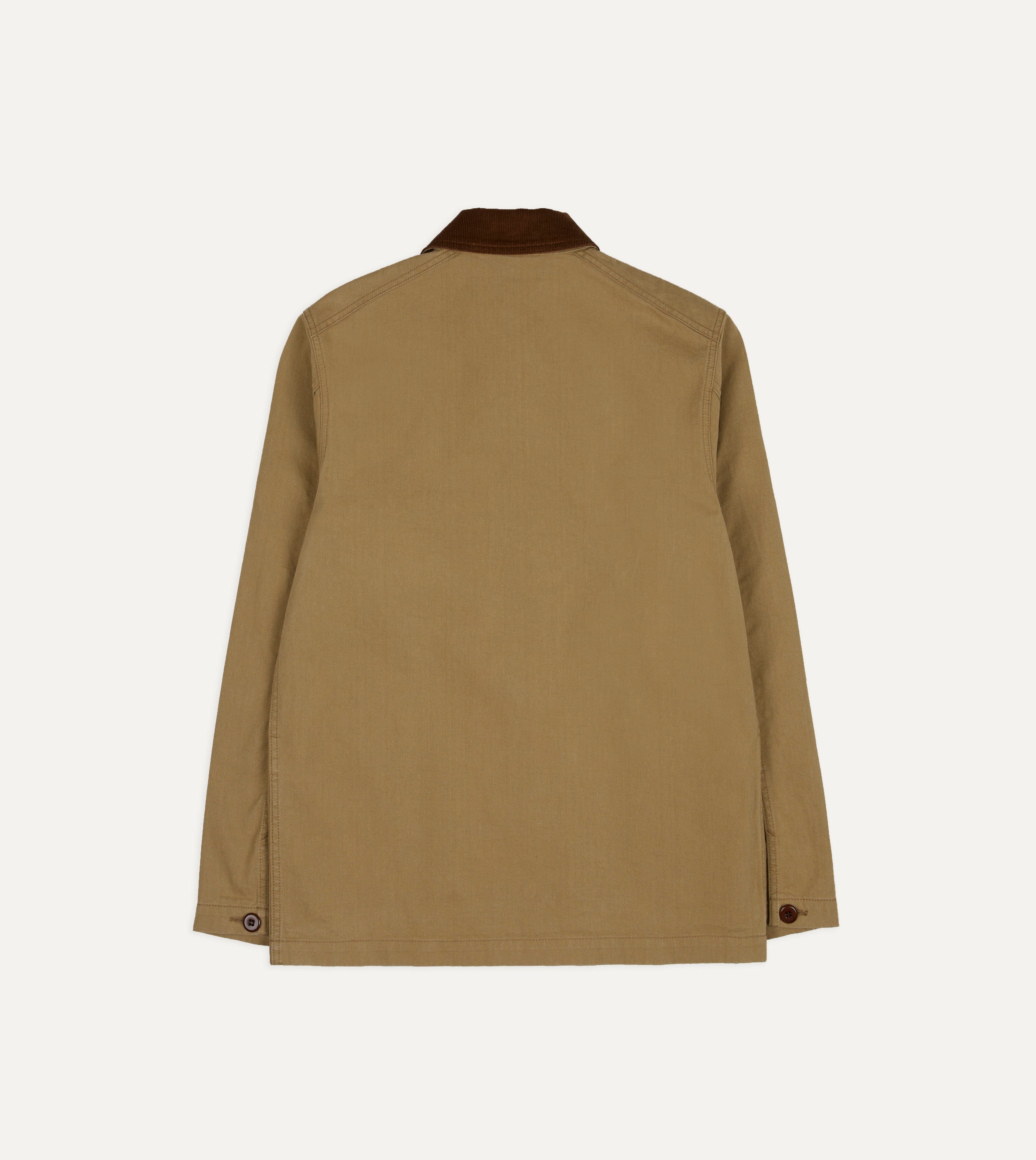 Tan Cotton Twill Fatigue Jacket - Image 7
