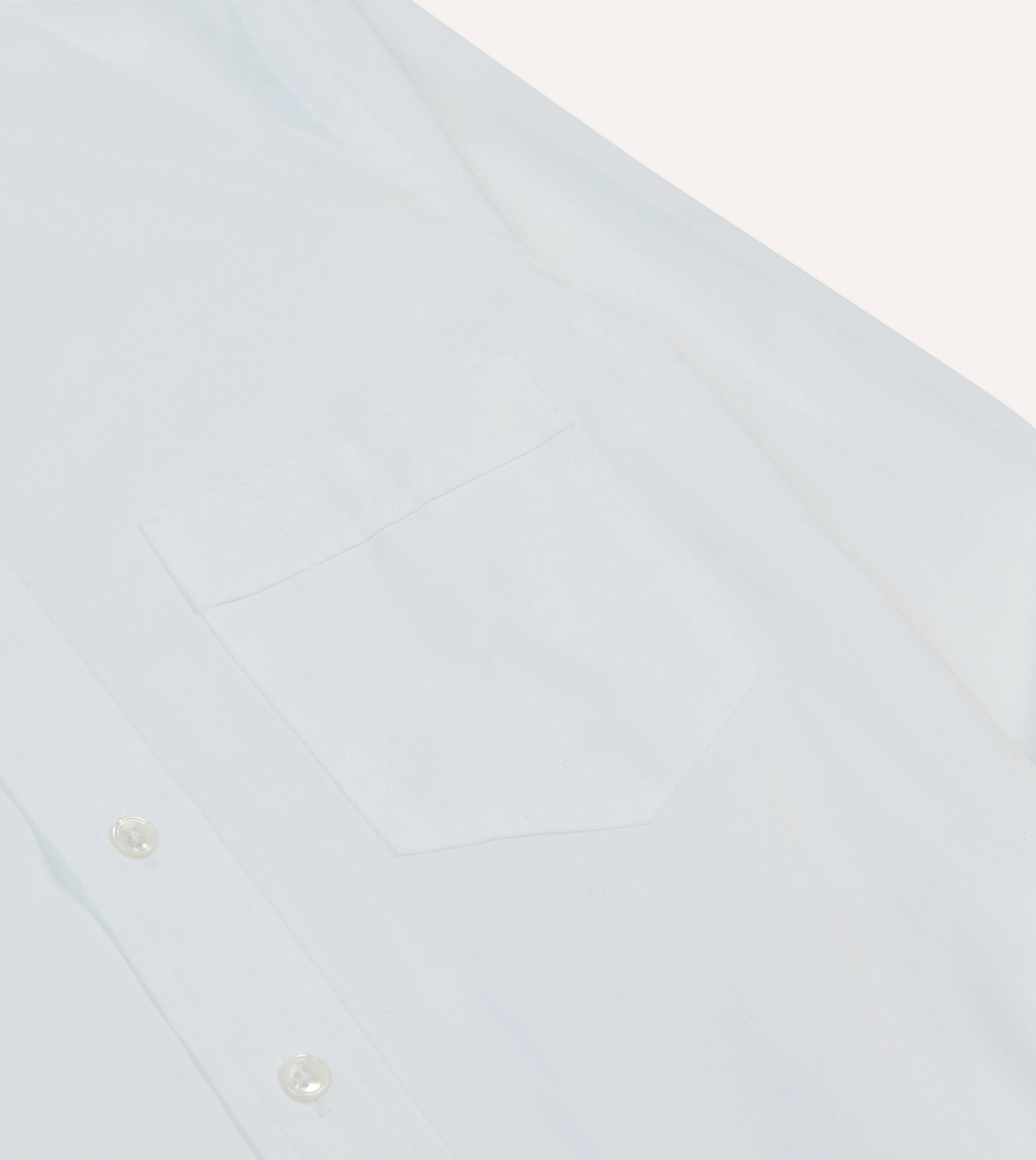 White Pinpoint Oxford Cotton Cloth Button-Down Shirt - Image 4